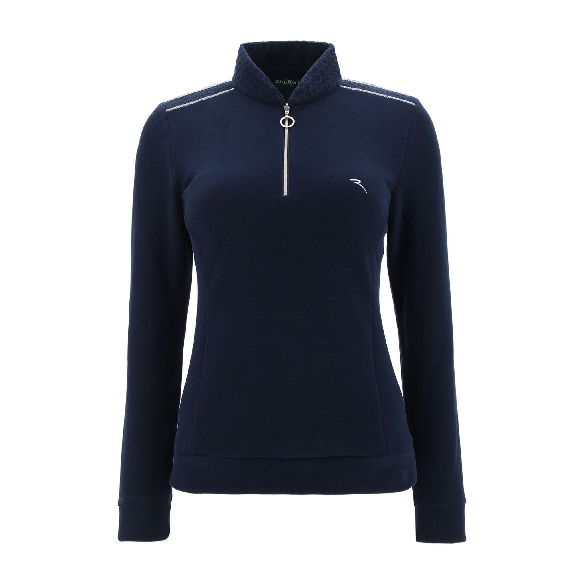 Chervo W Aurea LS Polo Navy Damen