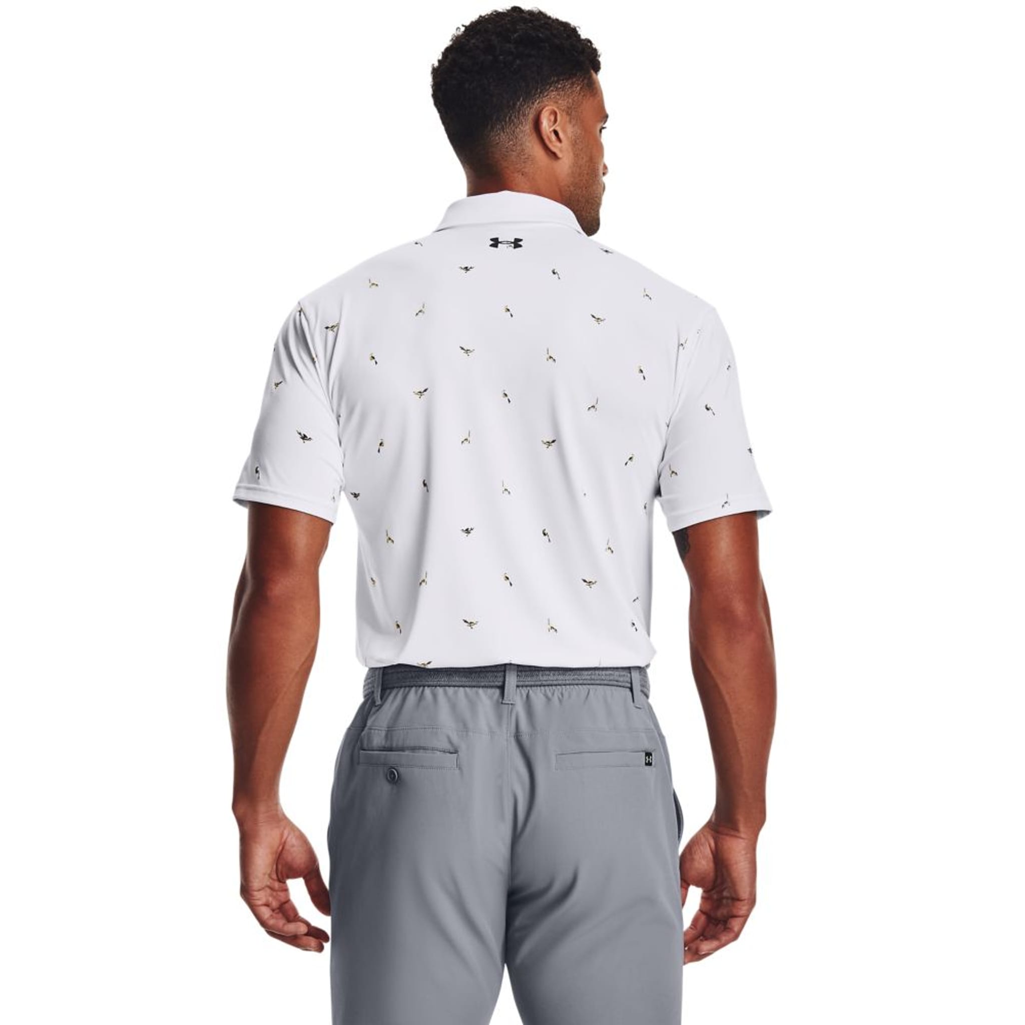 Under Armour M Polo Playoff 2.0 Weiß/Pitch Grau Herren