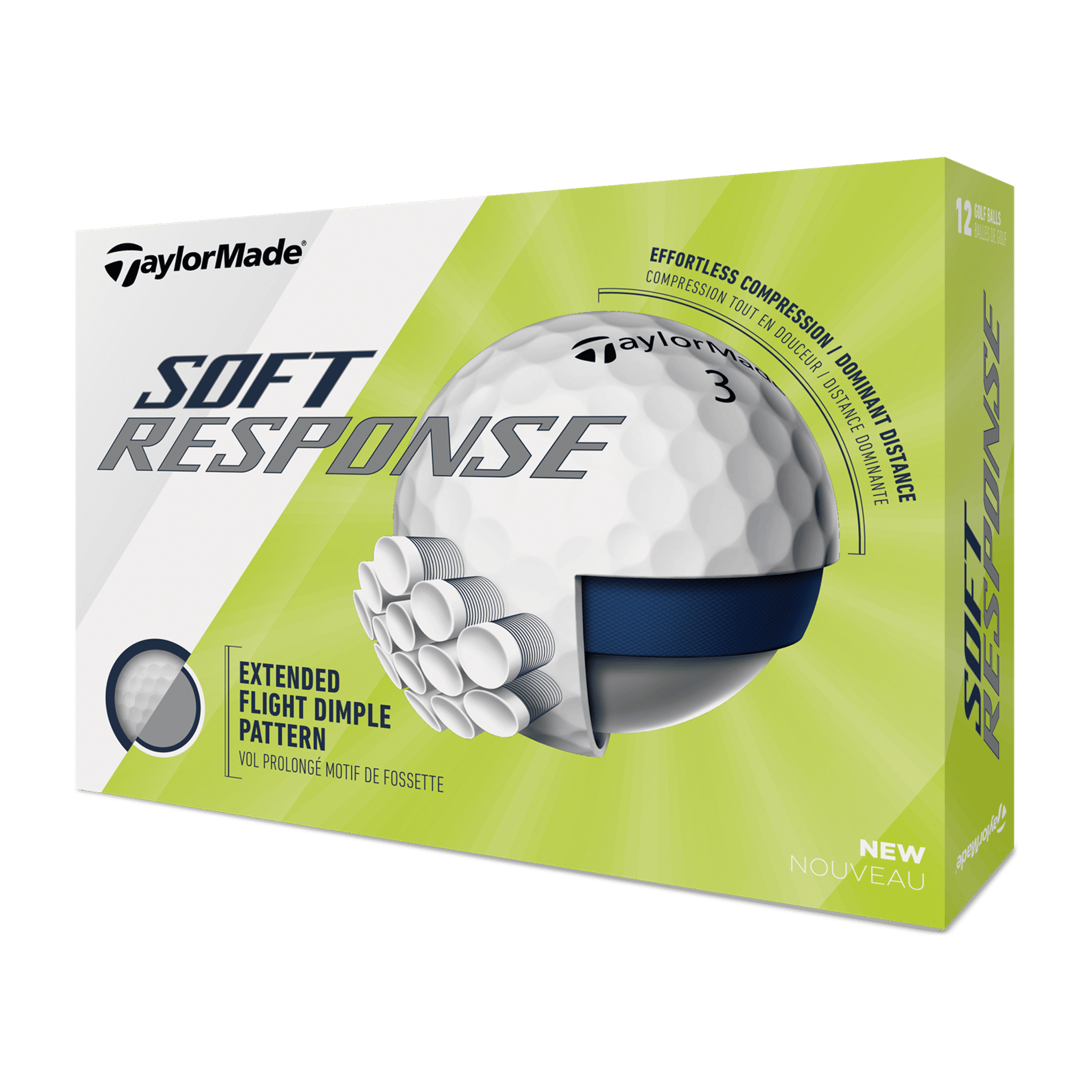 TaylorMade Soft Response (20) [12 míčků] Červená