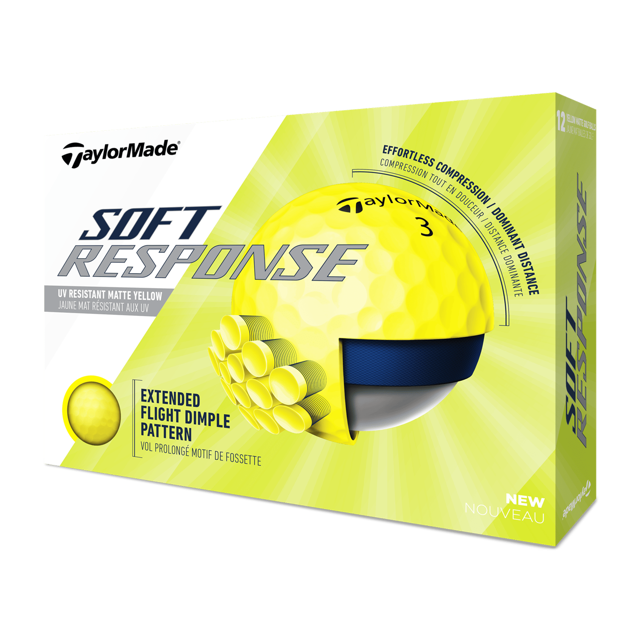 TaylorMade Soft Response (20) [12 míčků] Červená