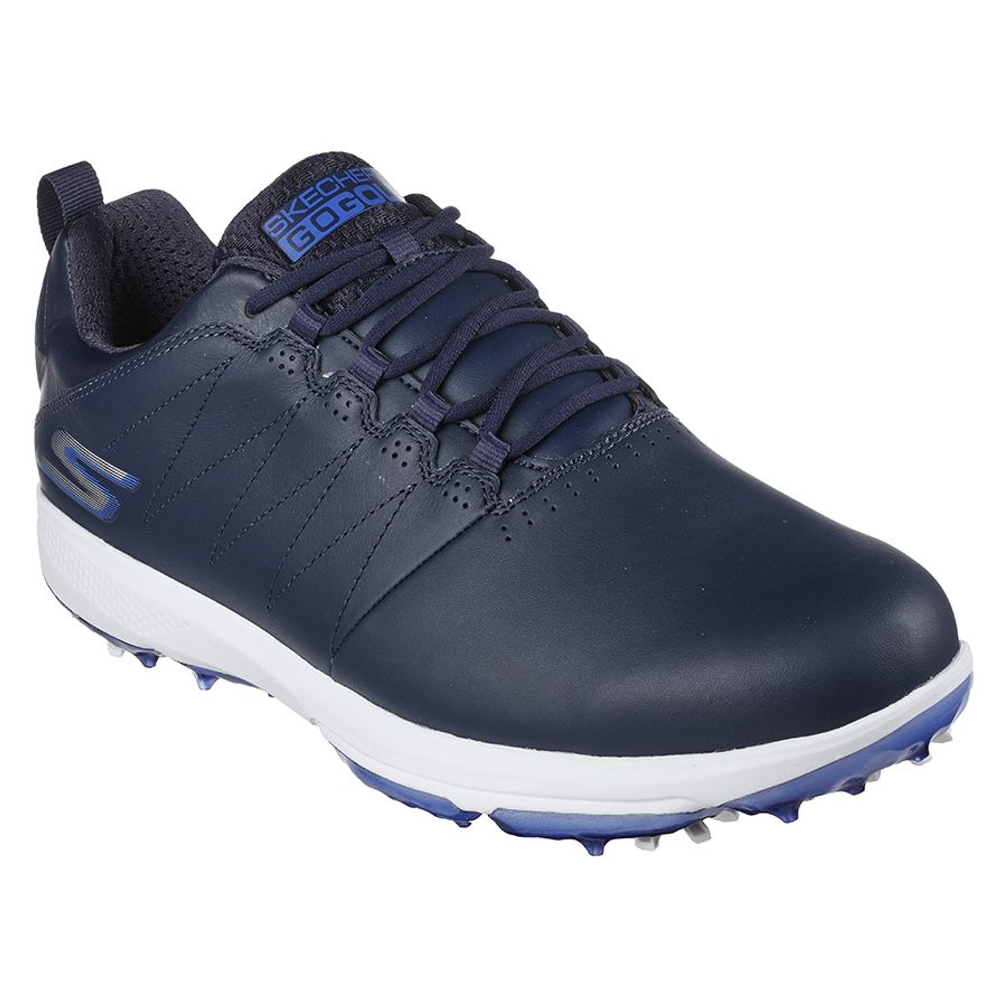 Skechers M GO GOLF PRO 4 - Navy Leather/ Blue Trim Herren