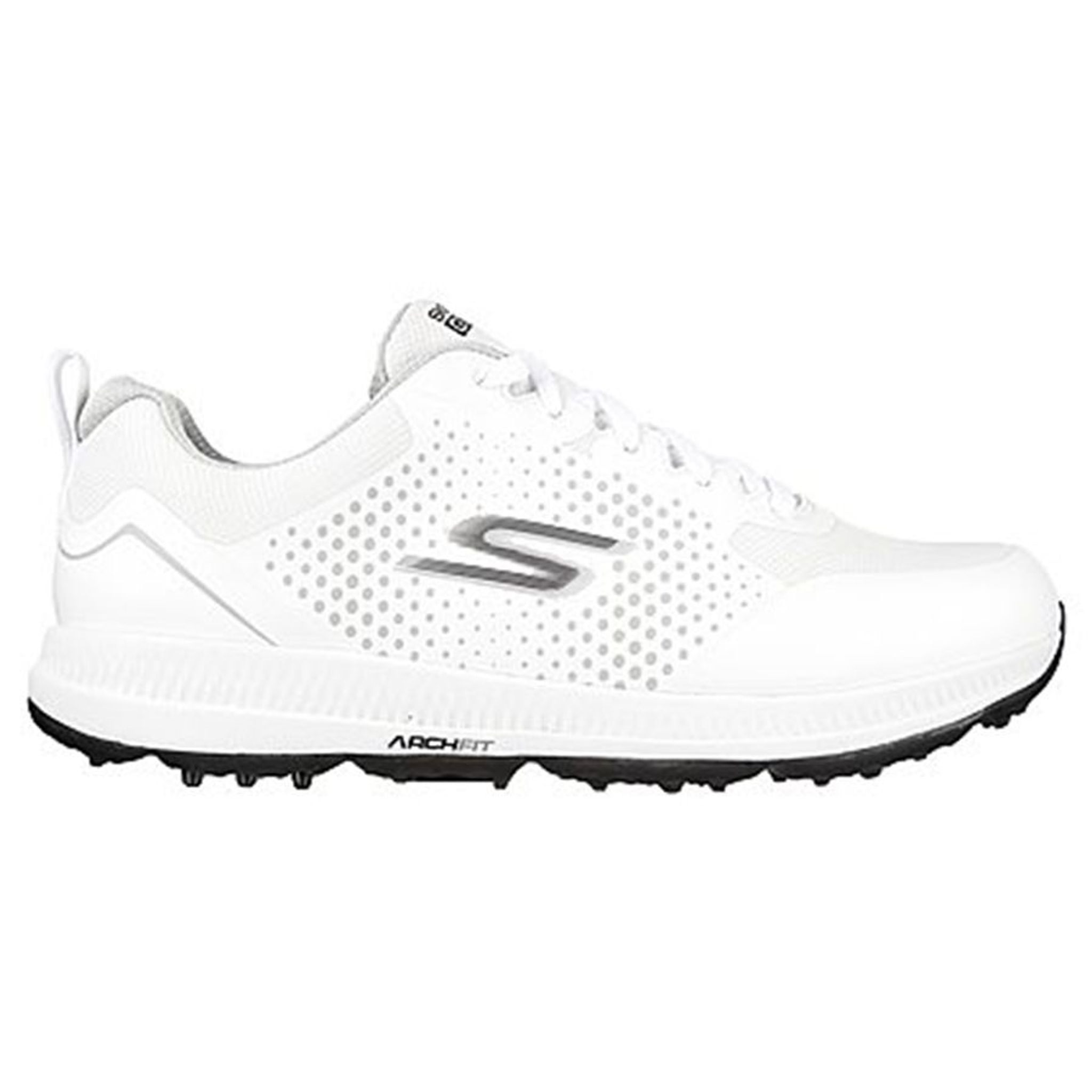 Skechers M GO GOLF ELITE 5 - White Synthetic/ Textile/ Blac Herren