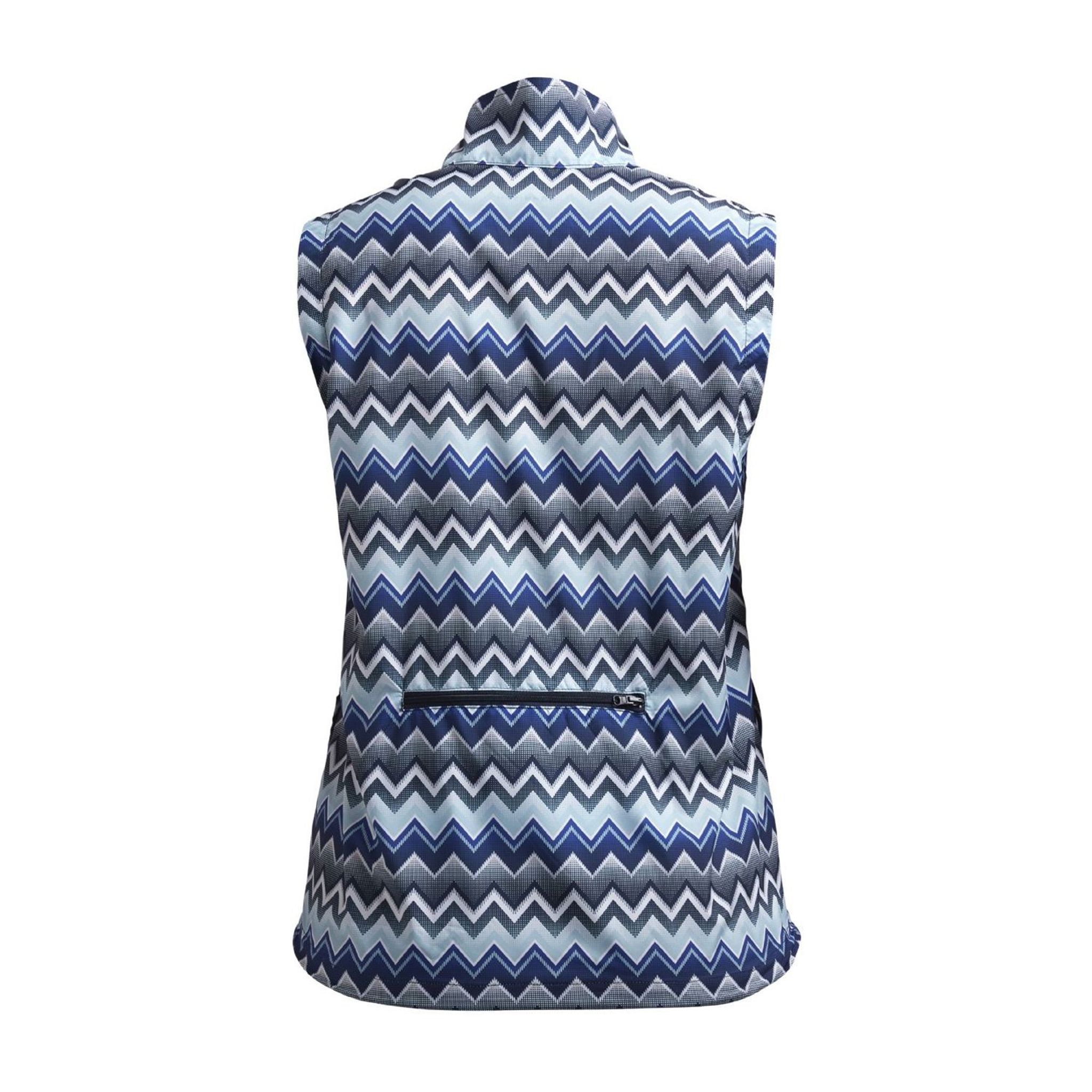 Röhnisch Pocket Wind Vest Zigzag Blue Dámská