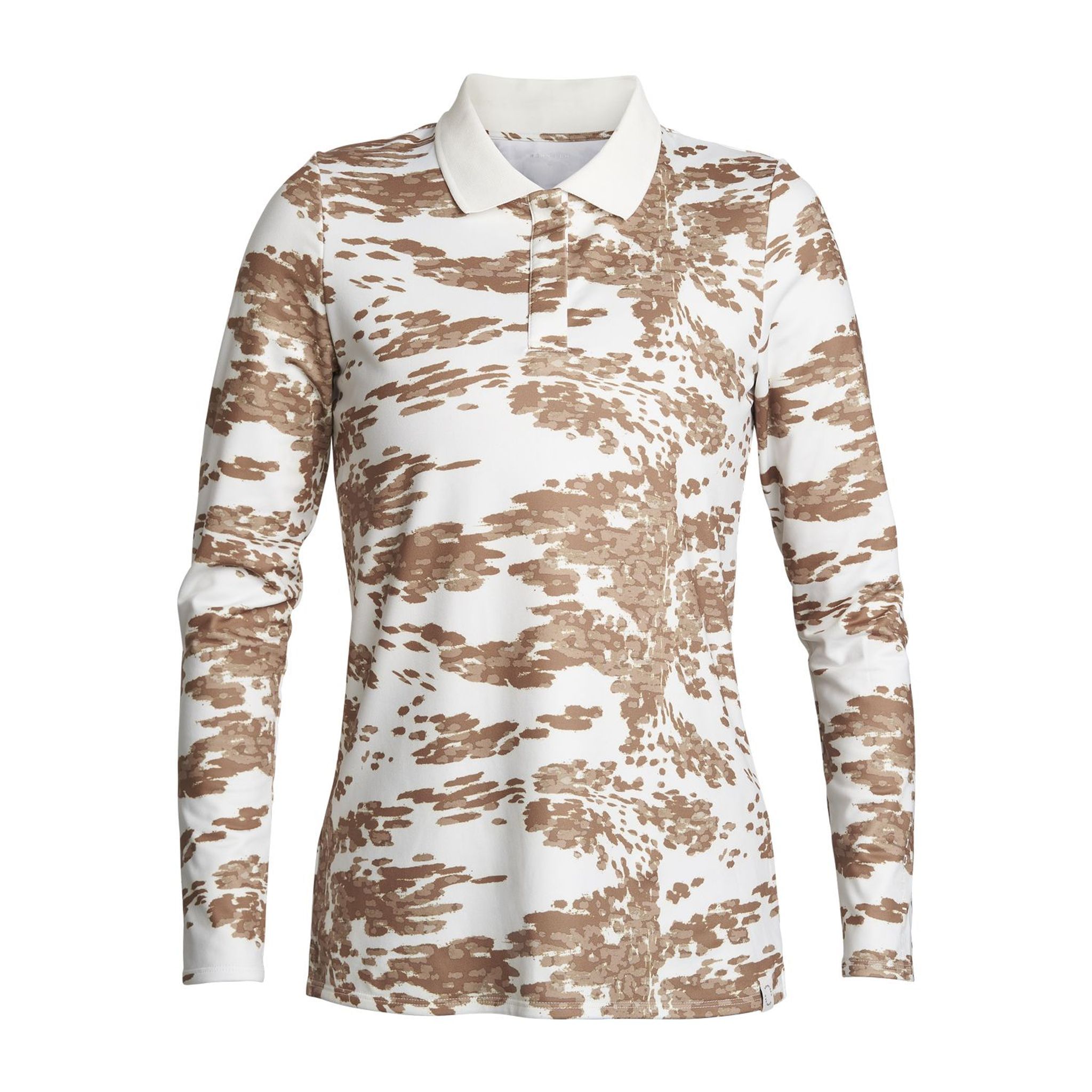 Röhnisch W Polo Sia Dlouhý rukáv Beige/Camo Dámské