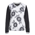 Röhnisch Svetrový Pullover Swing Černý Massai Flower Dámský