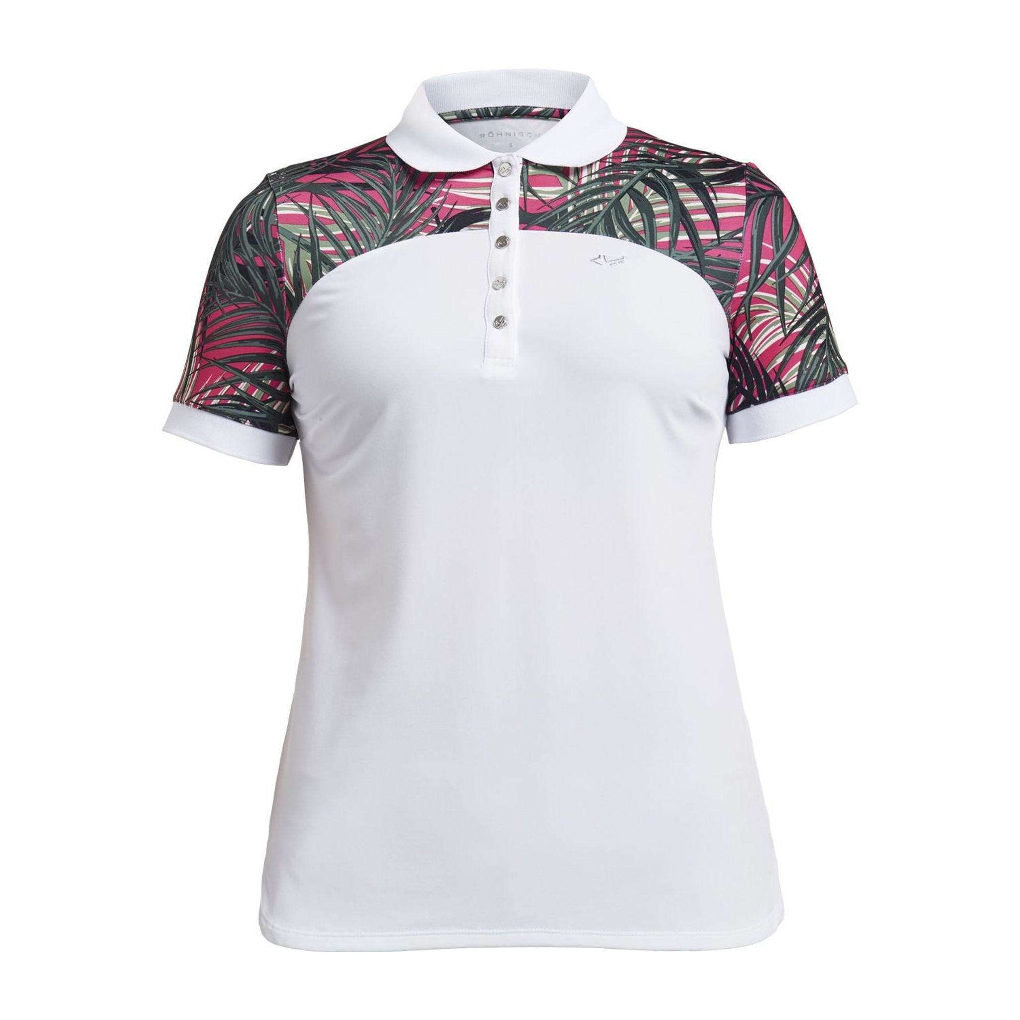 Röhnisch W Element Block SS Polo Palm Fuchsia Dámské