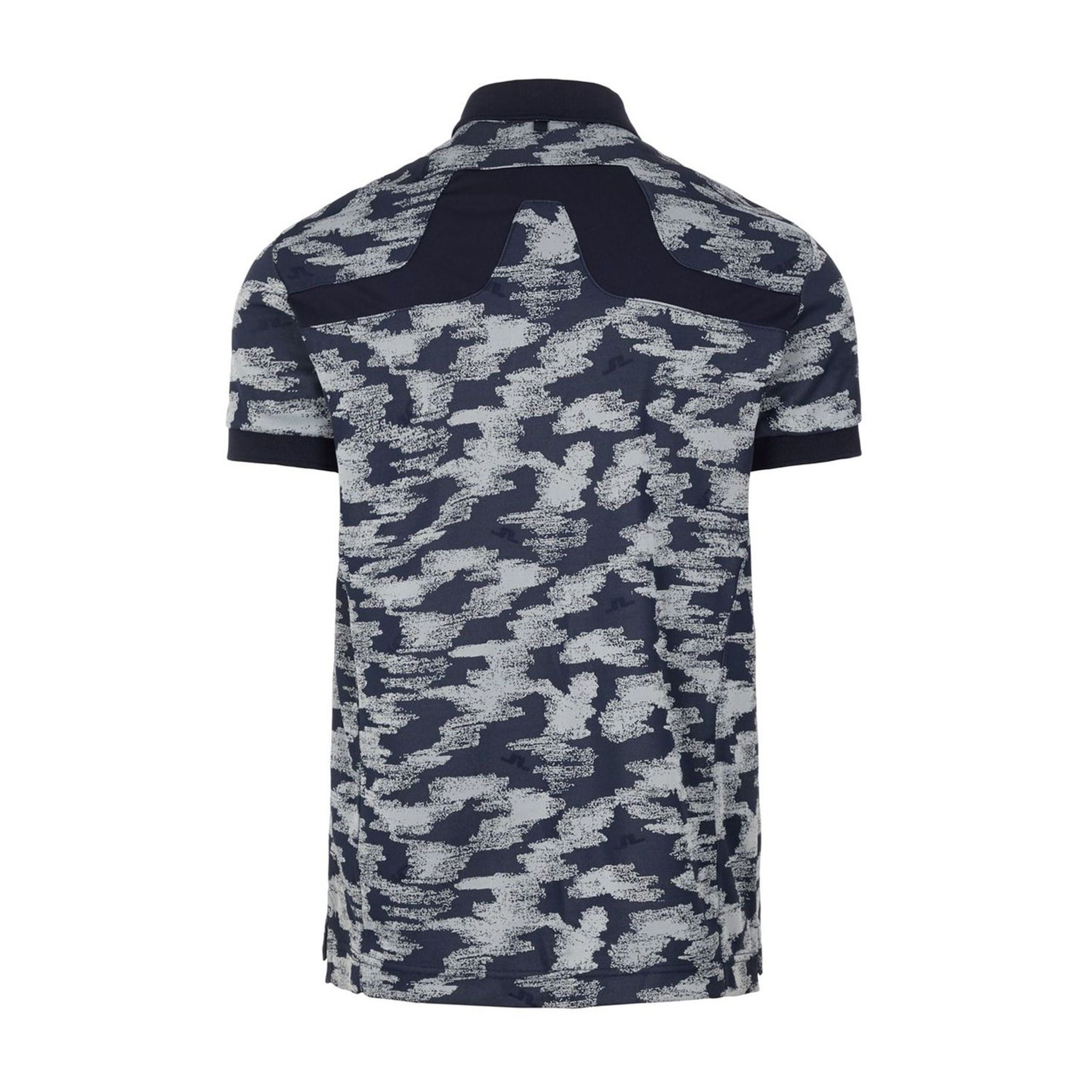 J. Lindeberg M KV Jacquard Reg Fit-TX Jaqua Polo Camou Grey Herren