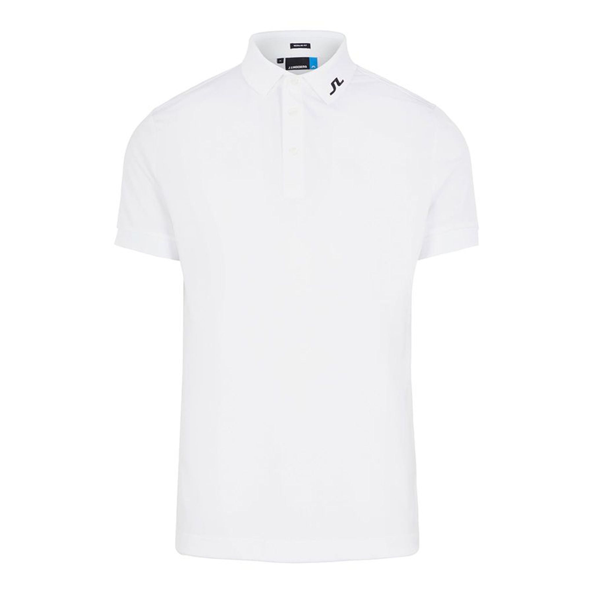 J. Lindeberg M KV Regular Fit Golf Polo White Herren