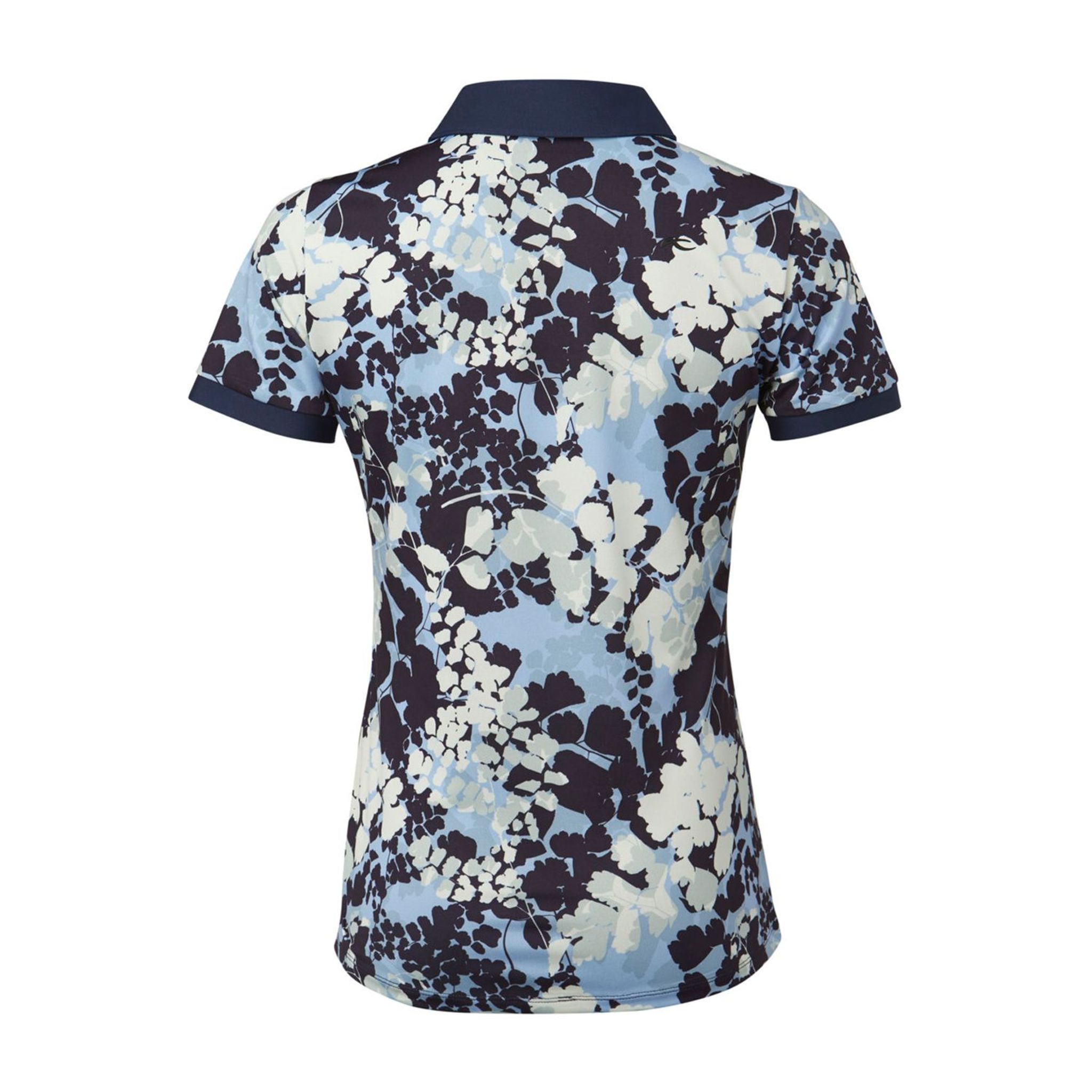 Kjus W Enya Printed SS Polo Atlanta Blue/White Damen