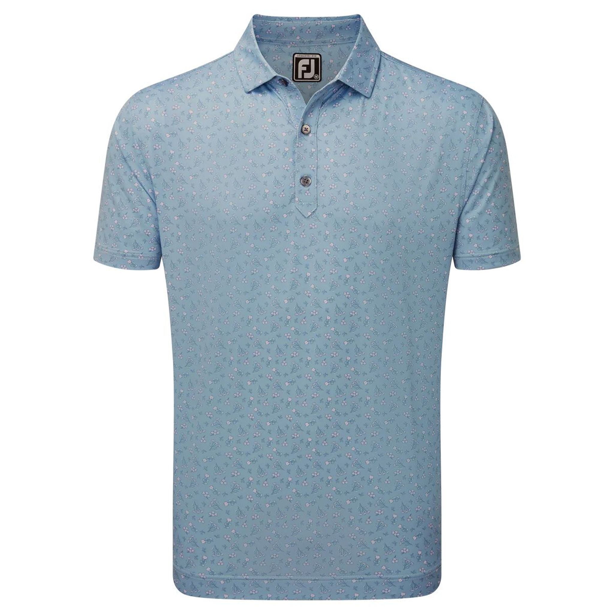 Footjoy Mini Floral Lisle Golf Polo pro muže