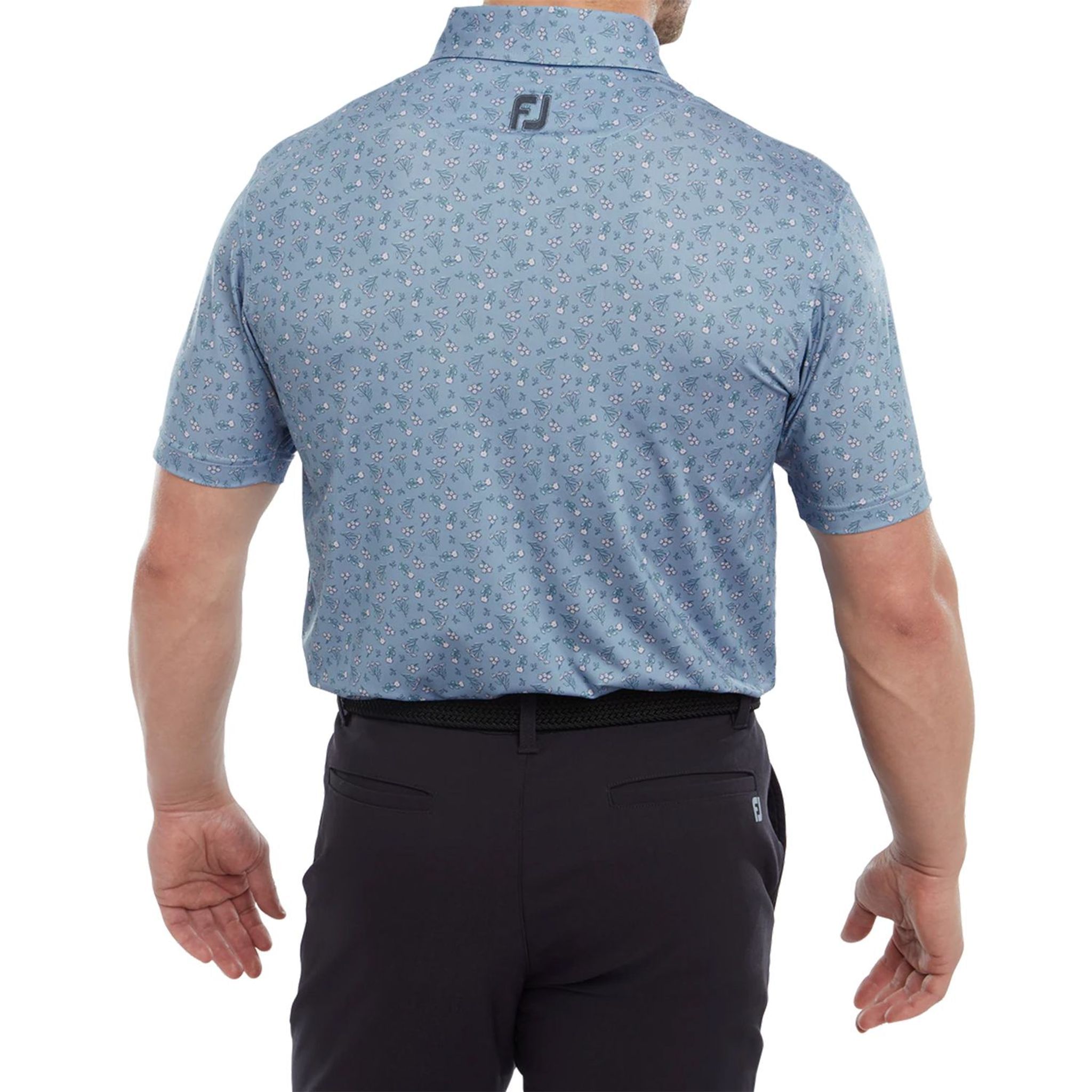 Footjoy Mini Floral Lisle Golf Polo pro muže