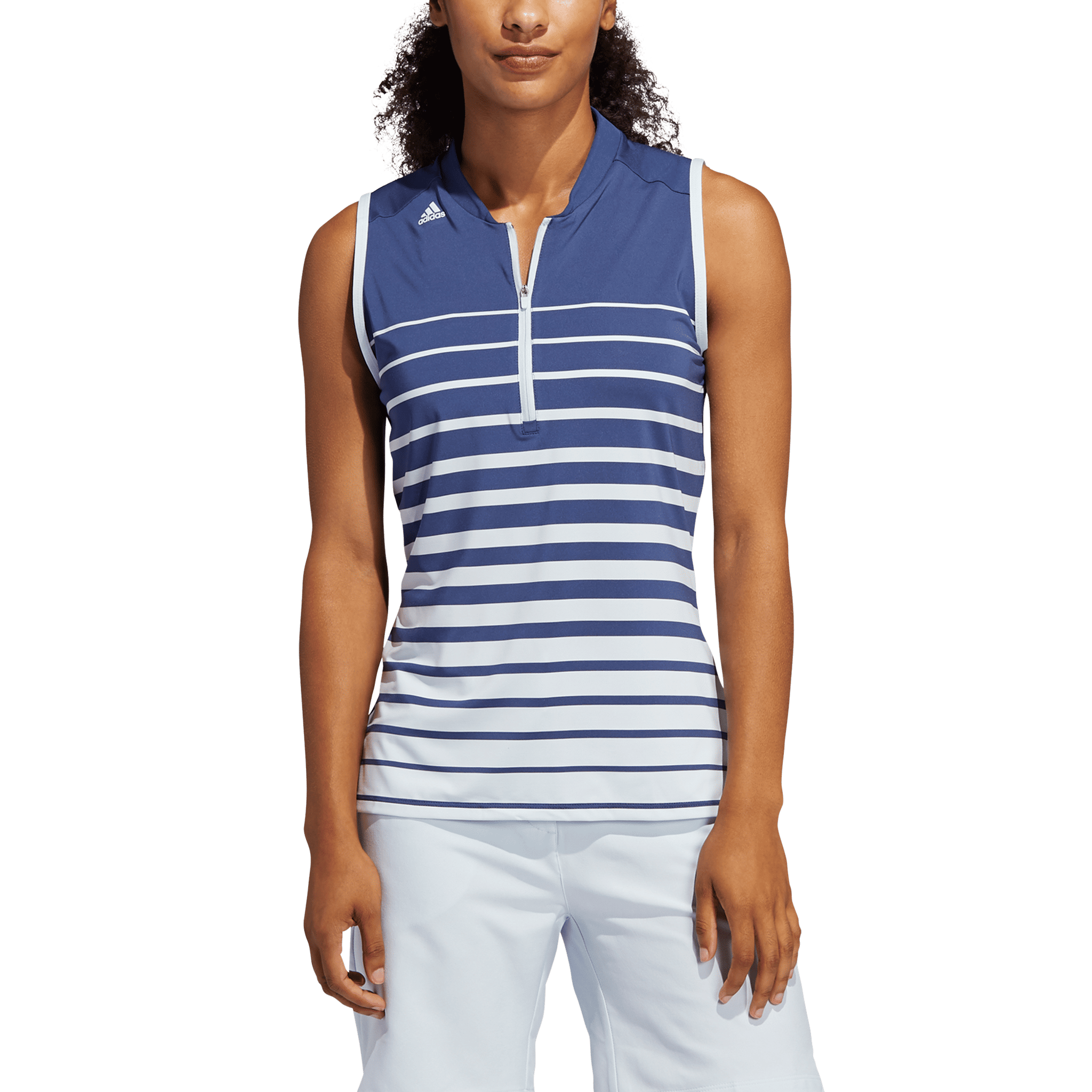 Adidas W Engineered Stripe SL Polo Indigo Damen