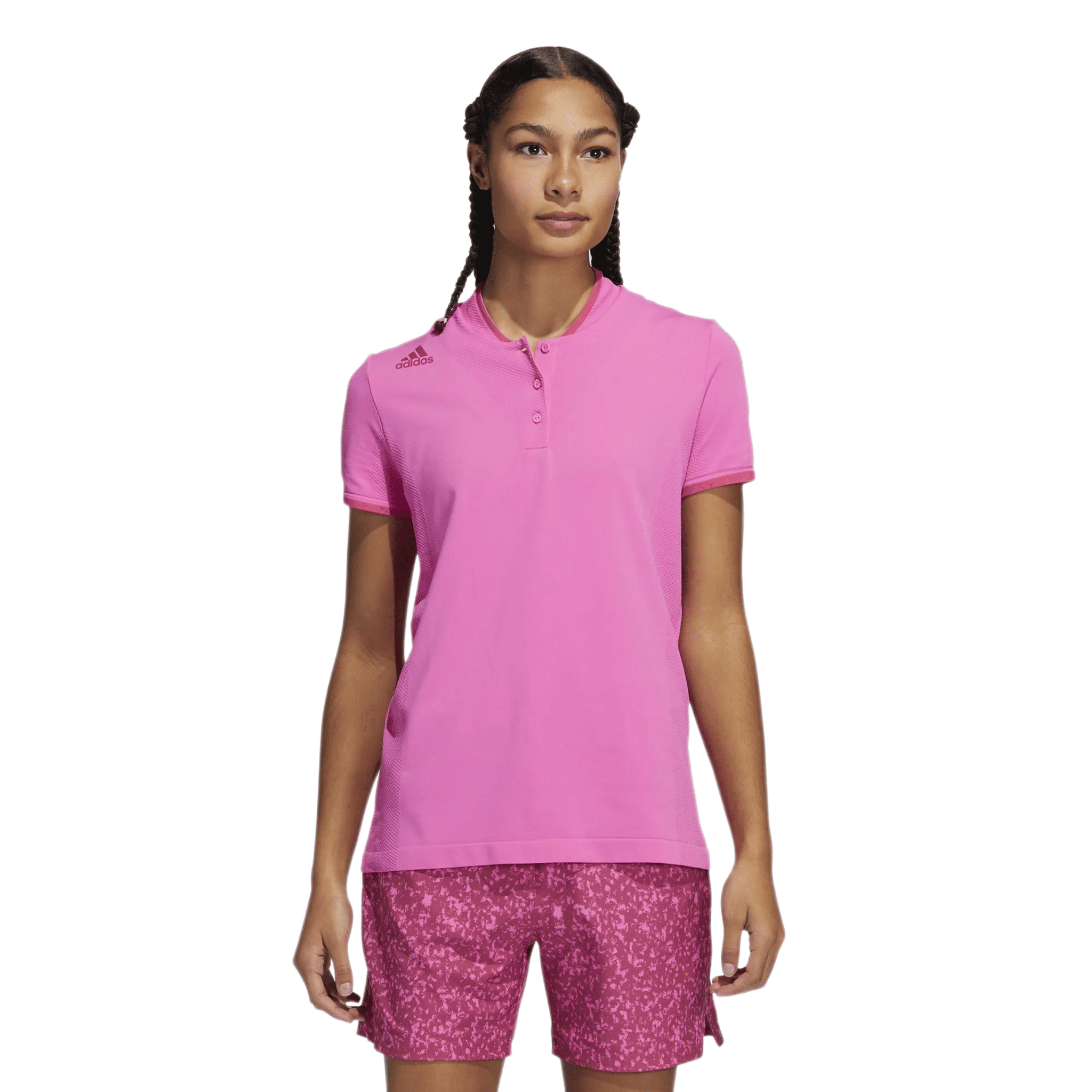 Adidas W Primeknit SS Polo Pink Damen