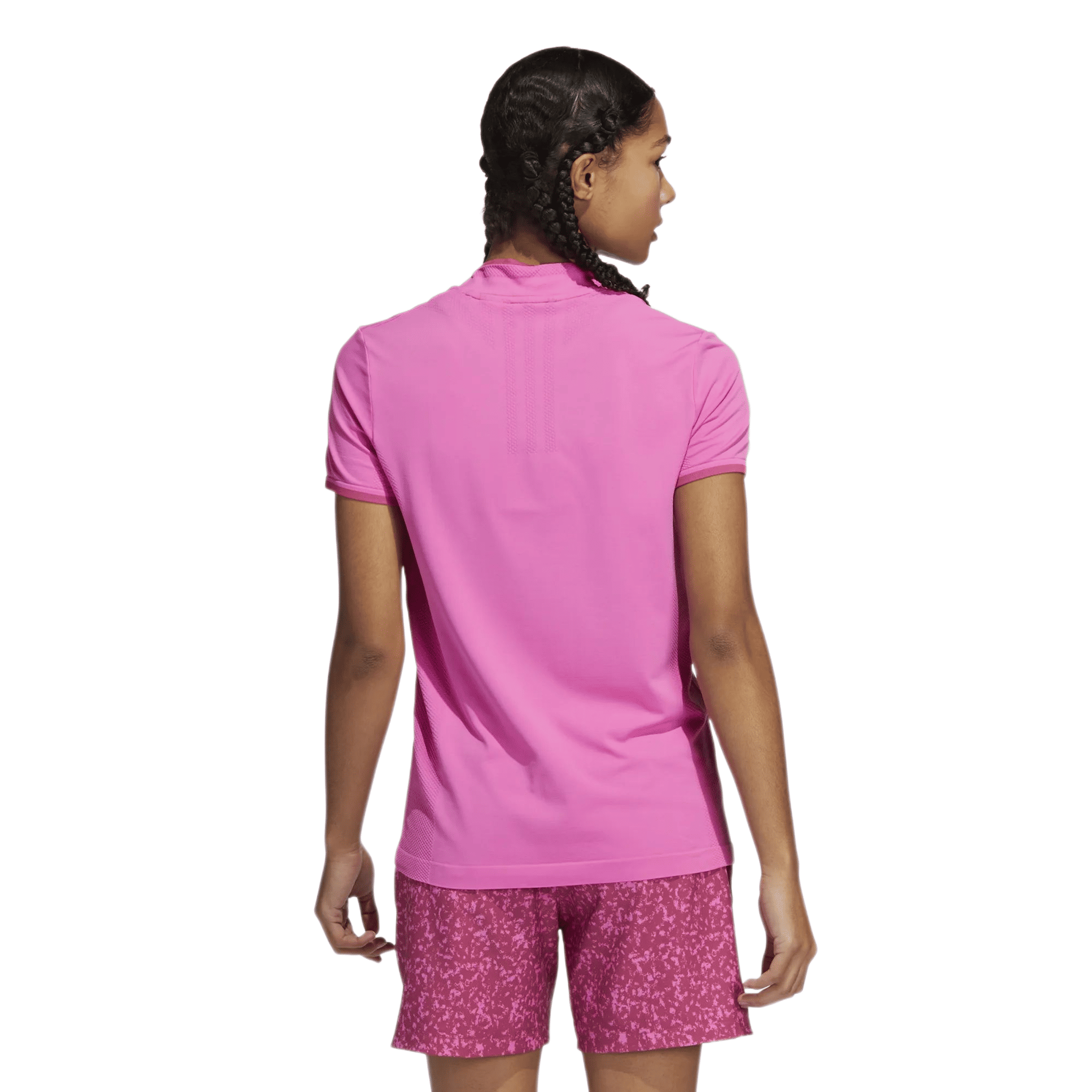 Adidas W Primeknit SS Polo Pink Damen