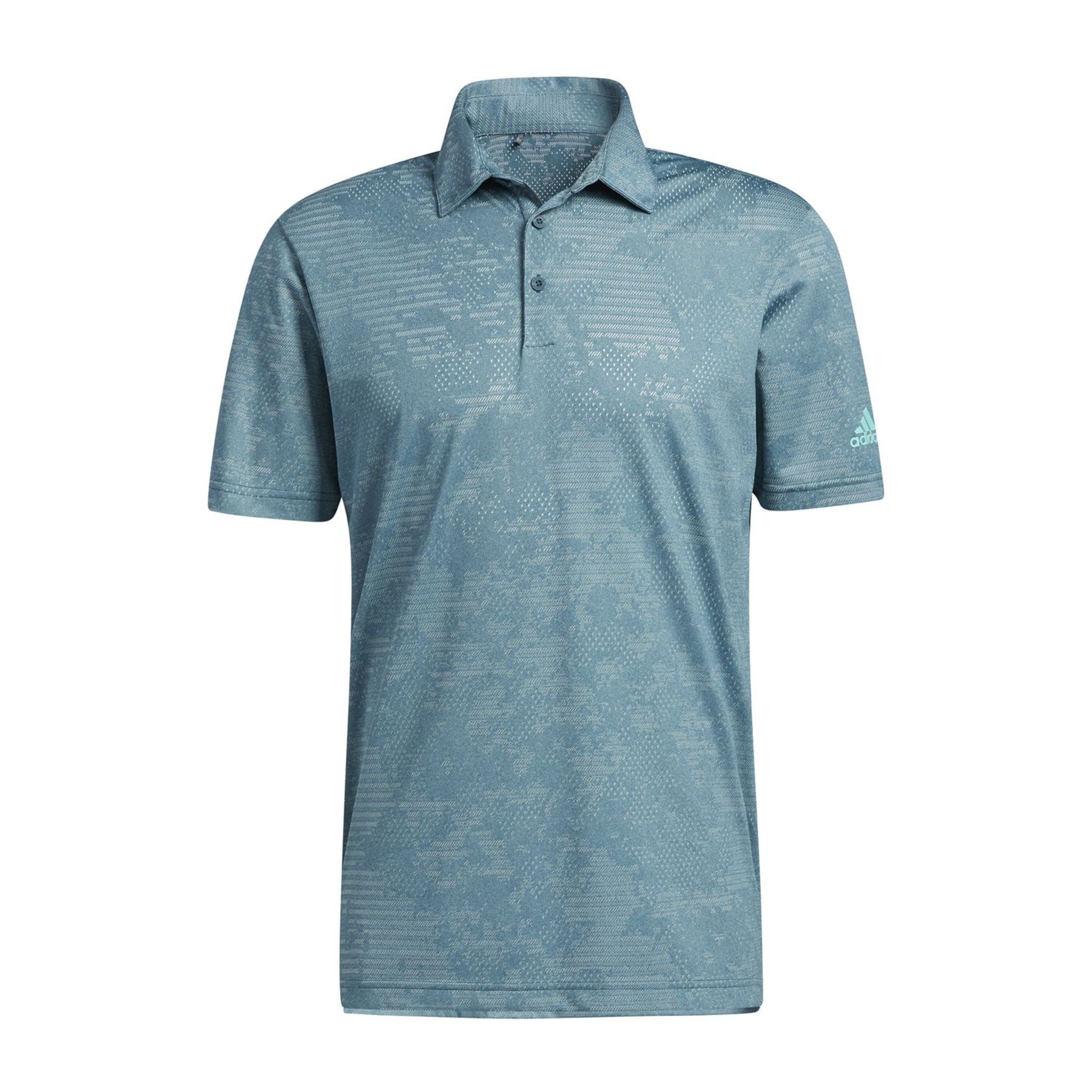 Adidas Camo SS Polo Teal/Mint Herren