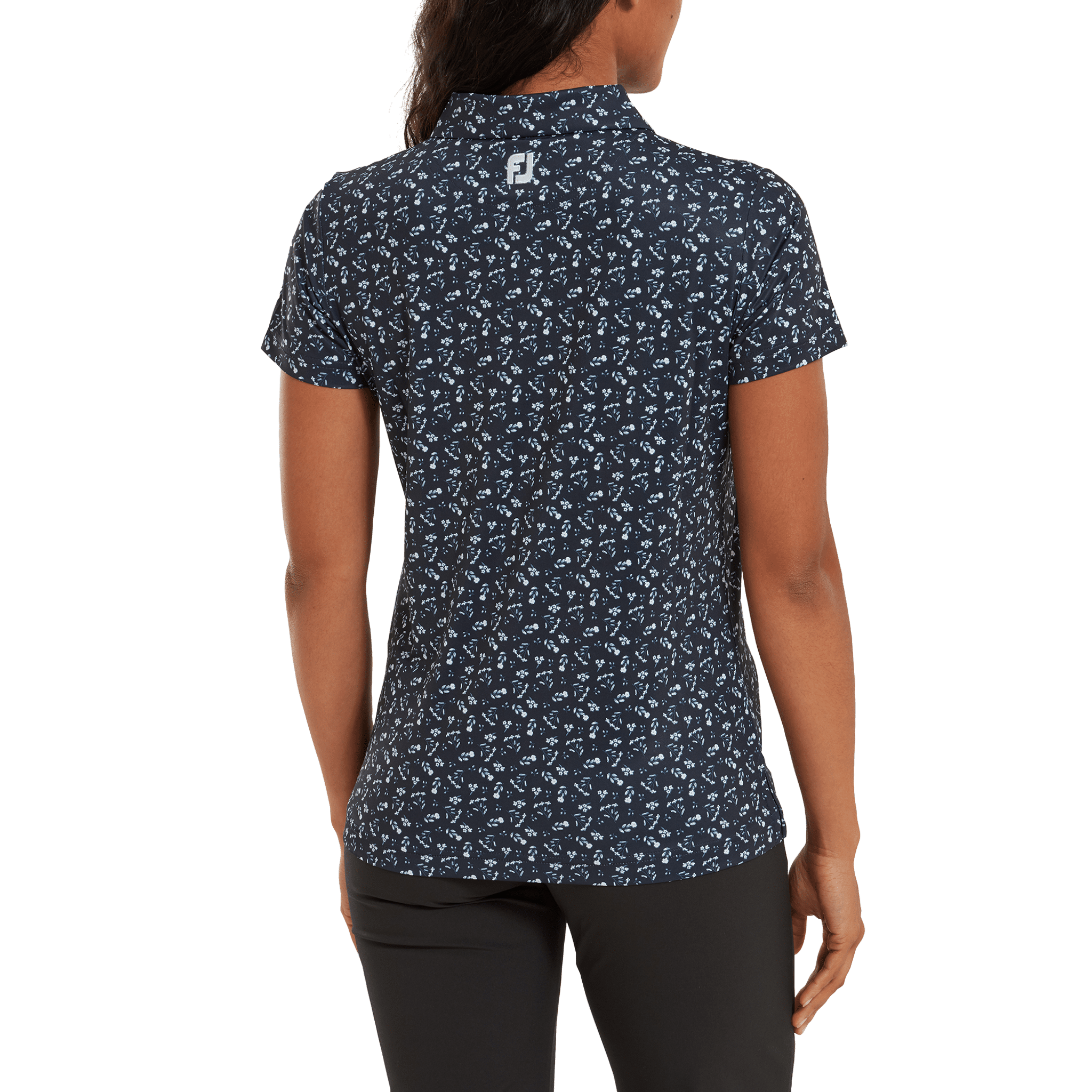 Footjoy Floral Print Poloshirt pro dámy