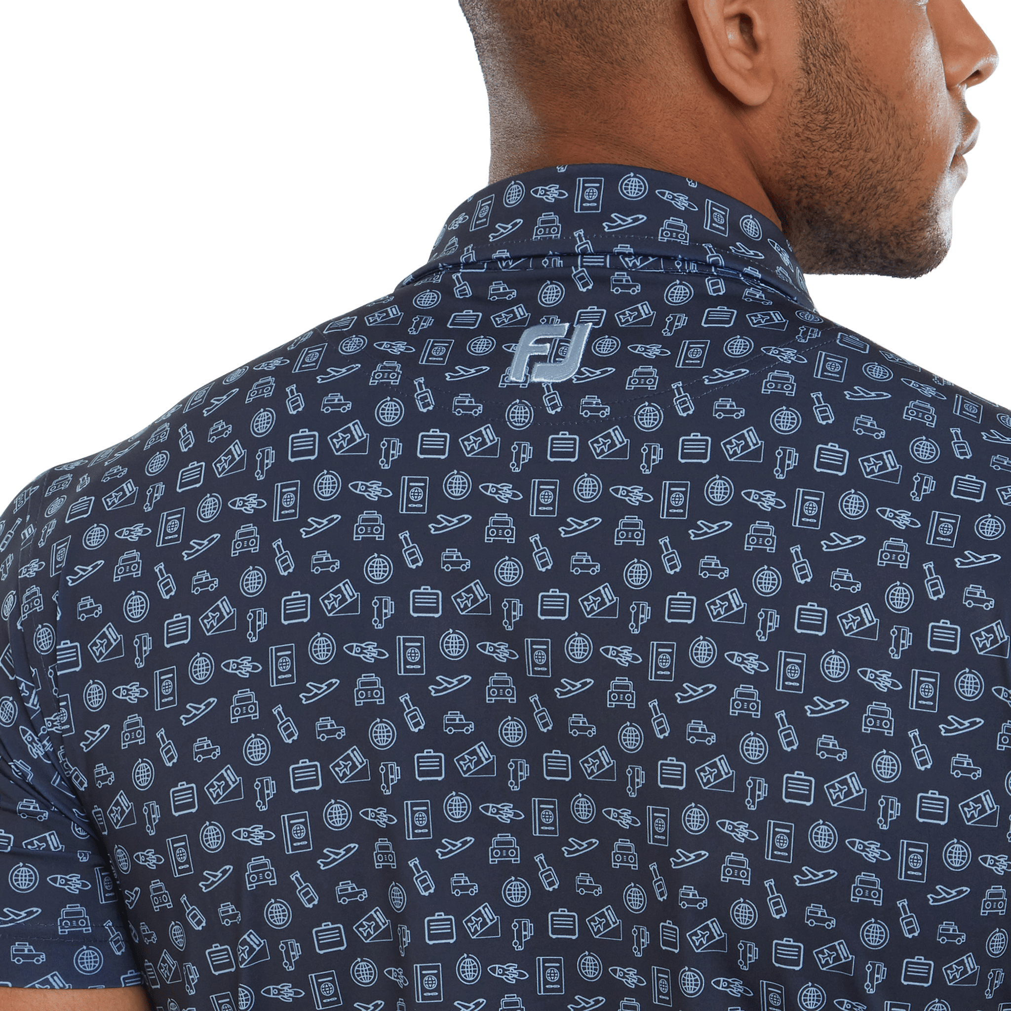 Footjoy Travel Print Polo pánské