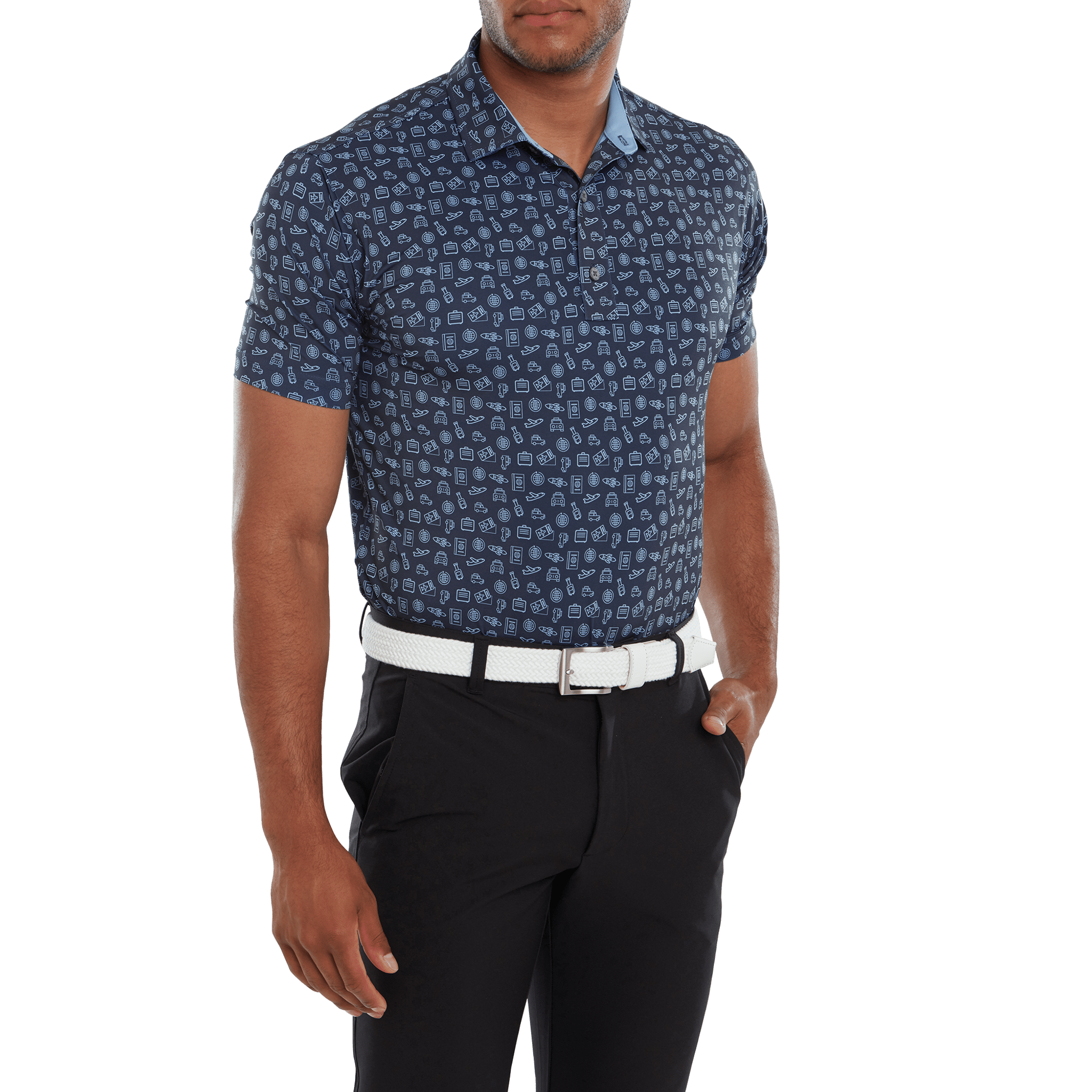 Footjoy Travel Print Polo pánské