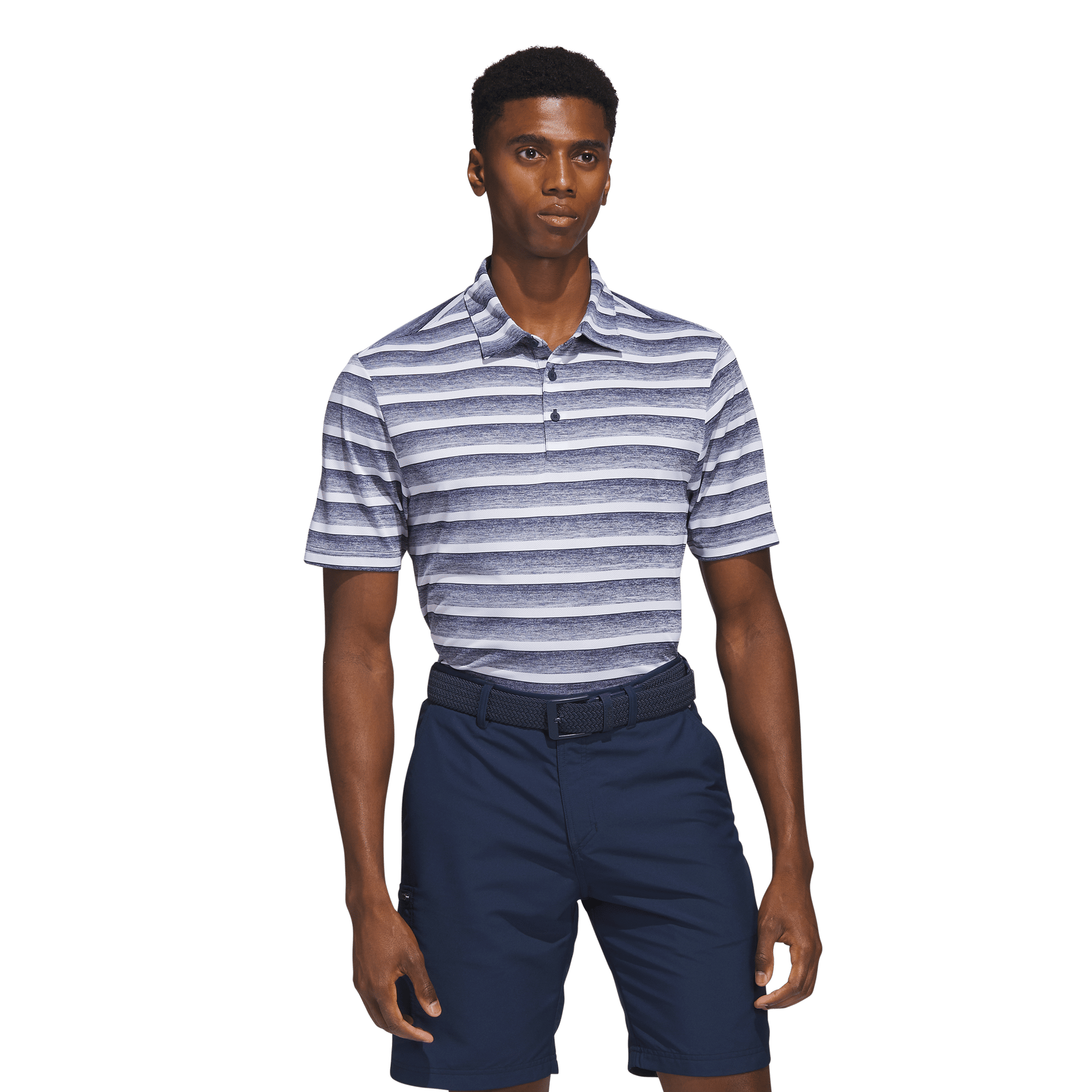 Adidas Two-Color Stripe Poloshirt Herren