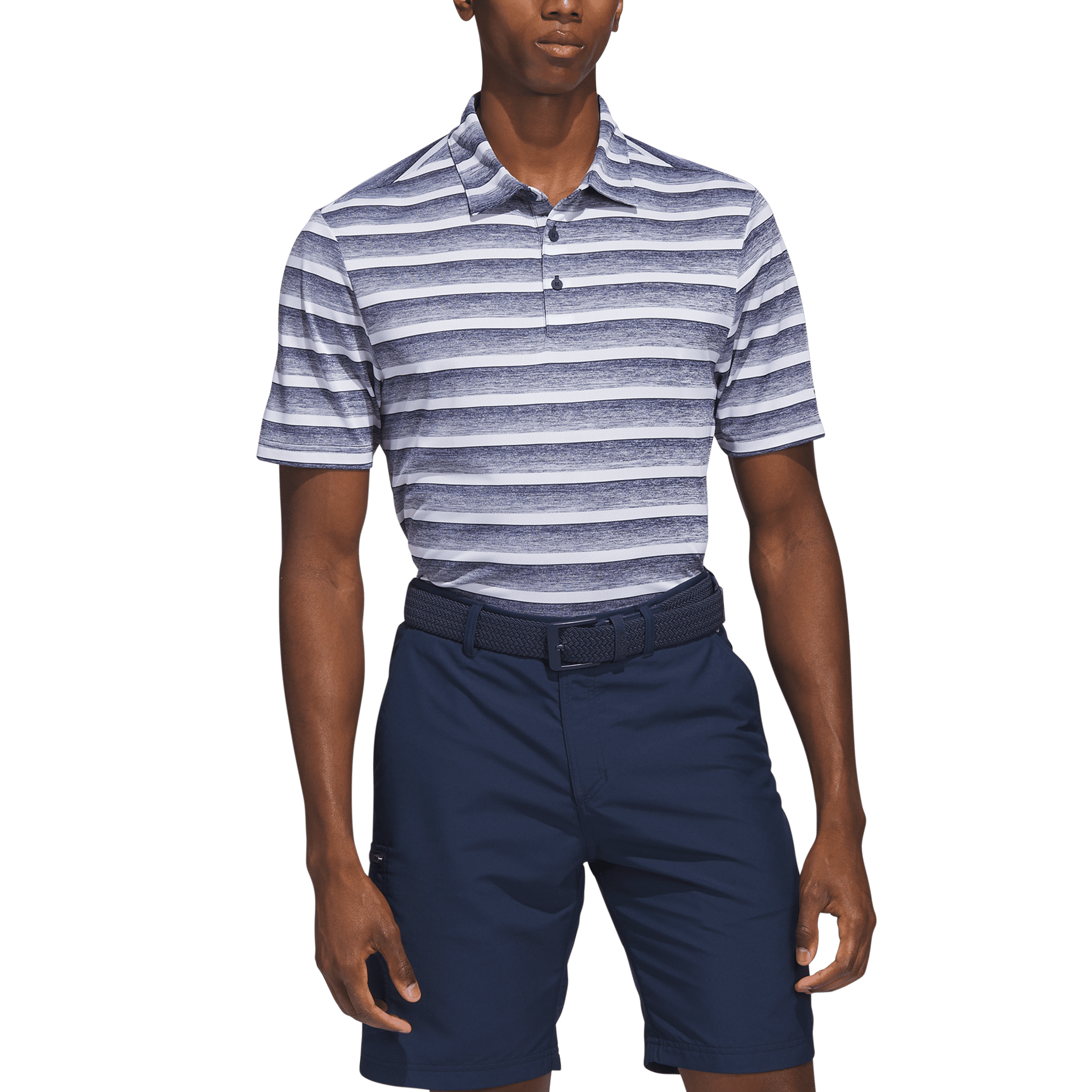 Adidas Two-Color Stripe Poloshirt Herren