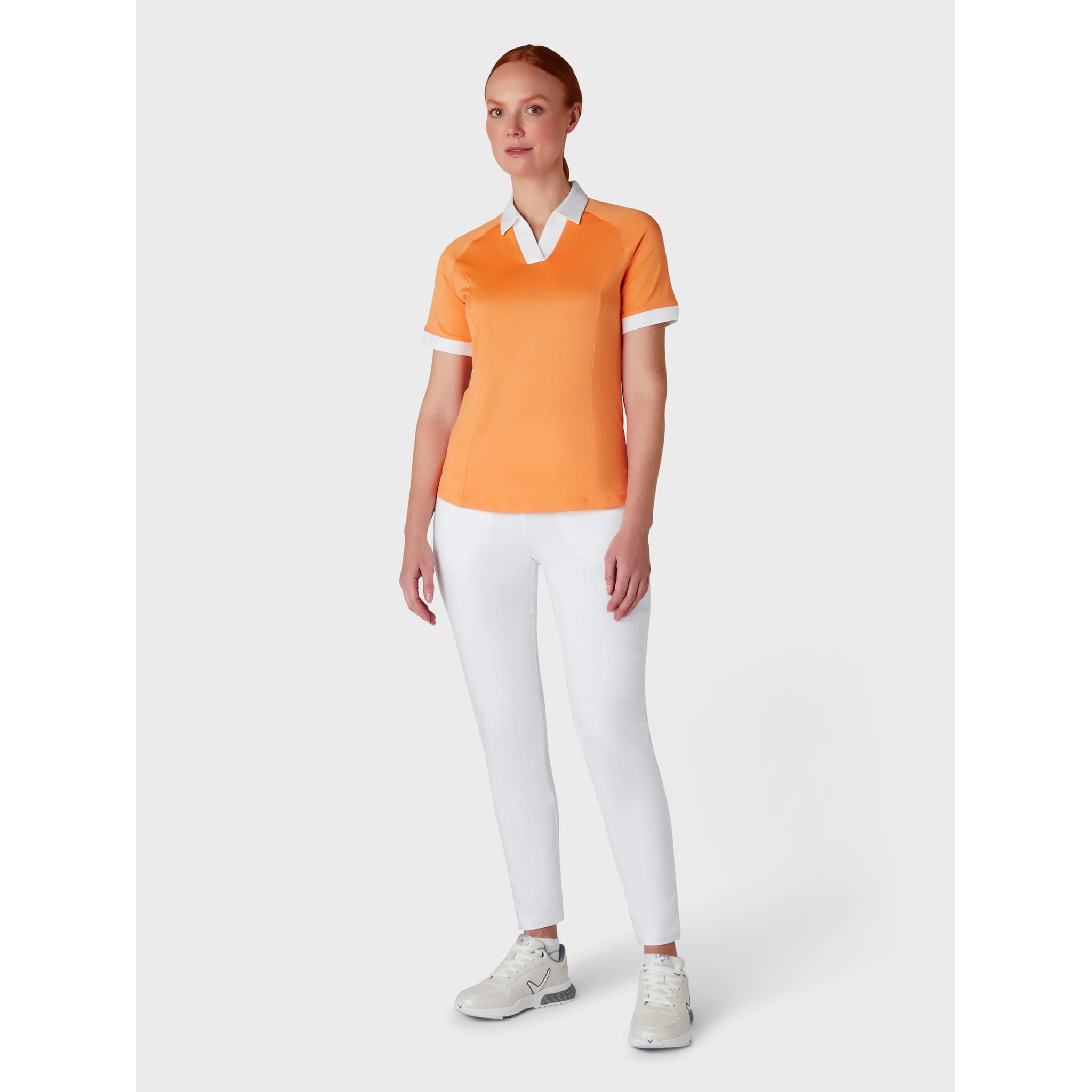 Callaway Short Sleeve V-Placket ColorBL Shirt Damen