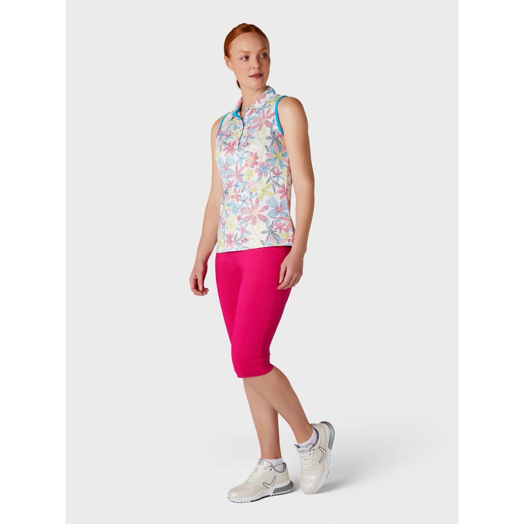 Callaway Chev Foral Sleeveless Shirt Damen