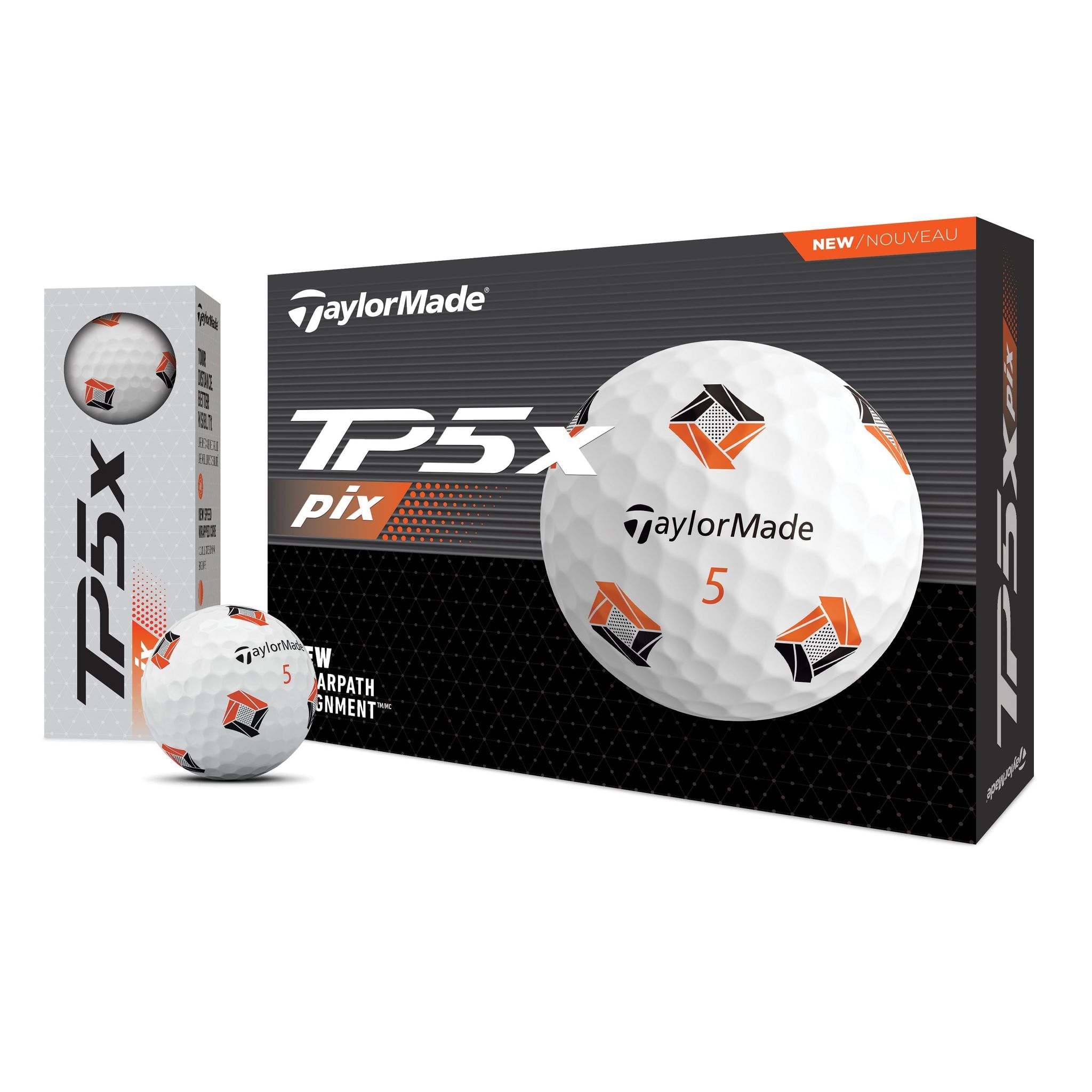 TaylorMade TP5x pix 3.0 golfové míče