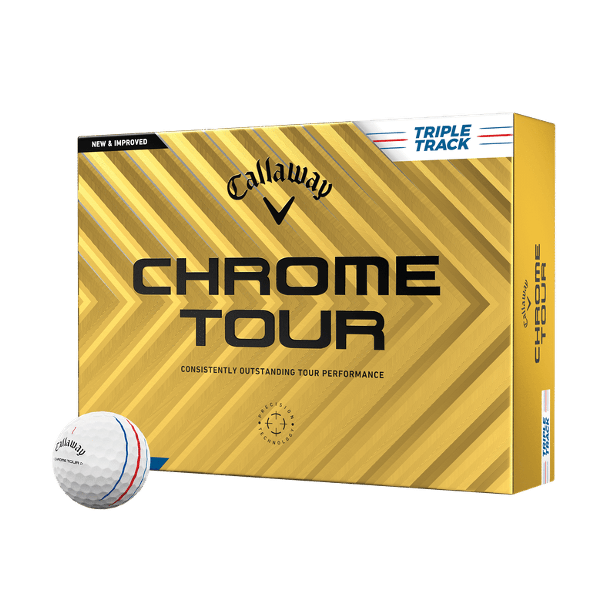 Callaway Chrome Tour Triple Track [48 kusů] golfové míčky (2024)