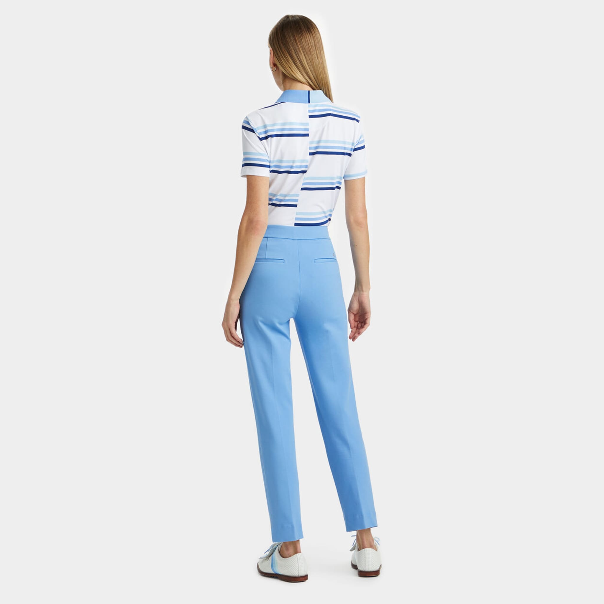 GFORE Offset Gradient Stripe Tech Polo Damen