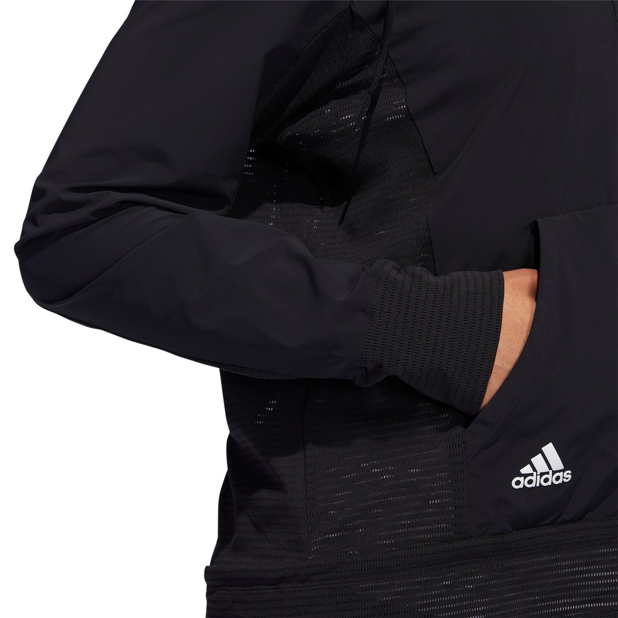 Adidas Heat.RDY mikina s kapucí a zipem do čtvrtiny pro dámy