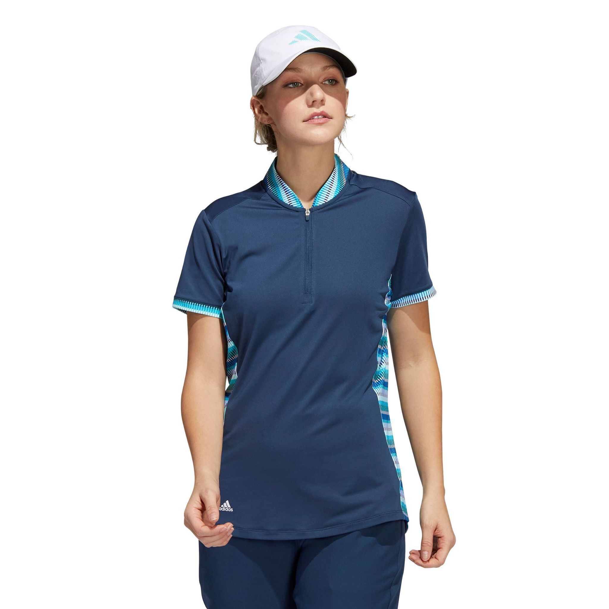 Adidas W Polo Ultimate 365 Printed Crew Navy pro dámy