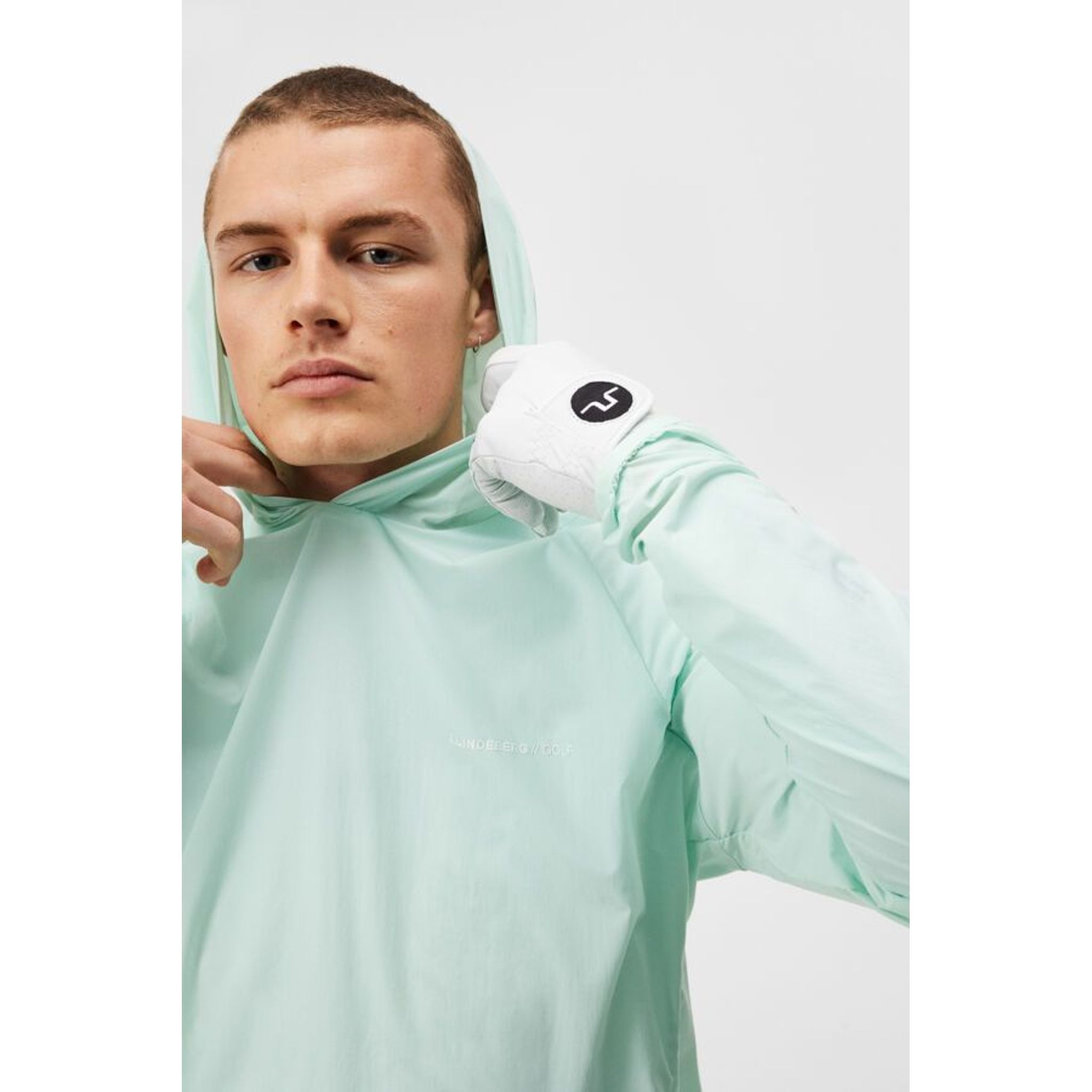 J. Lindeberg Arron Stretch Wind Hoodie Pánský Honeydew Pánský