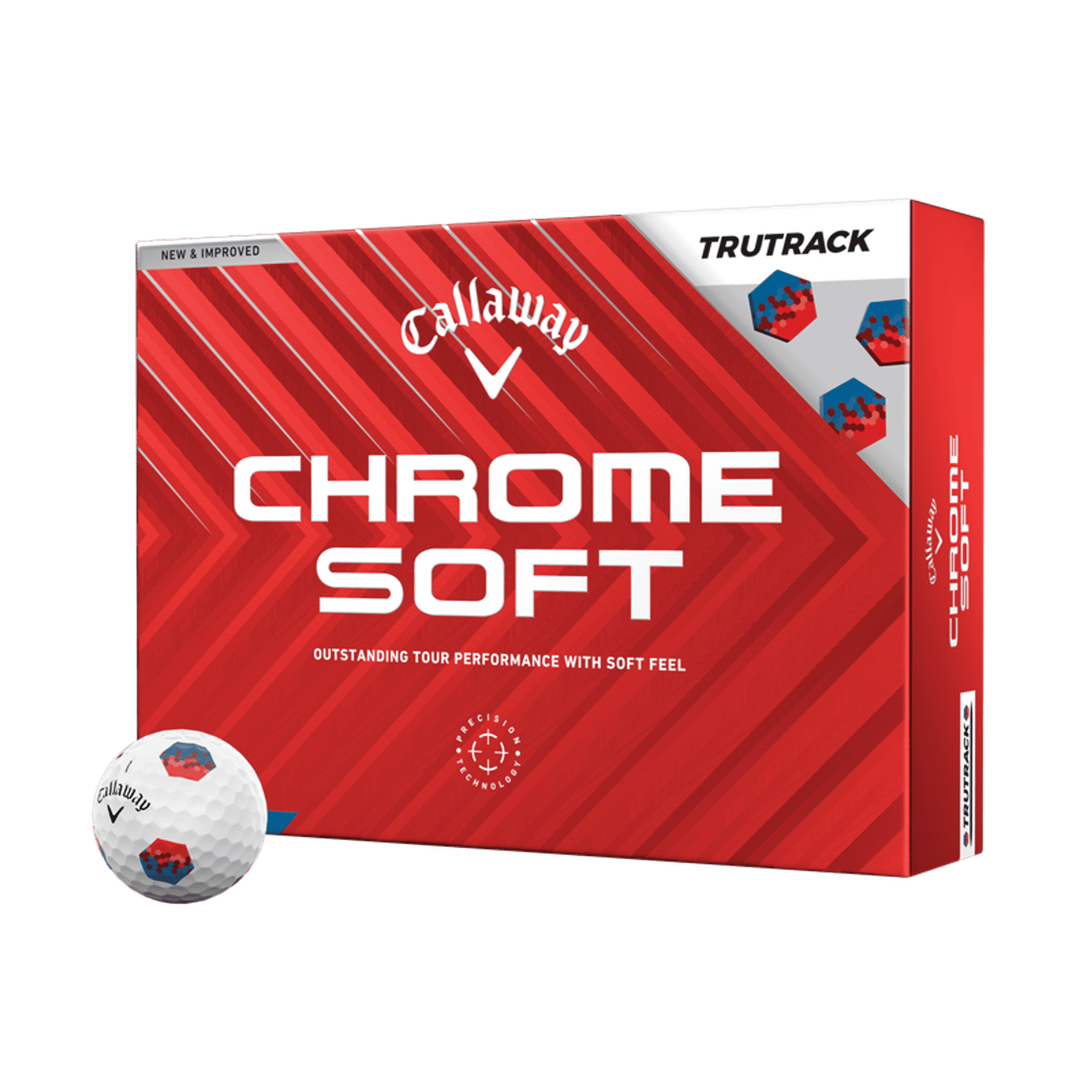 Callaway Chrome Soft TruTrack golfové míčky (2024)