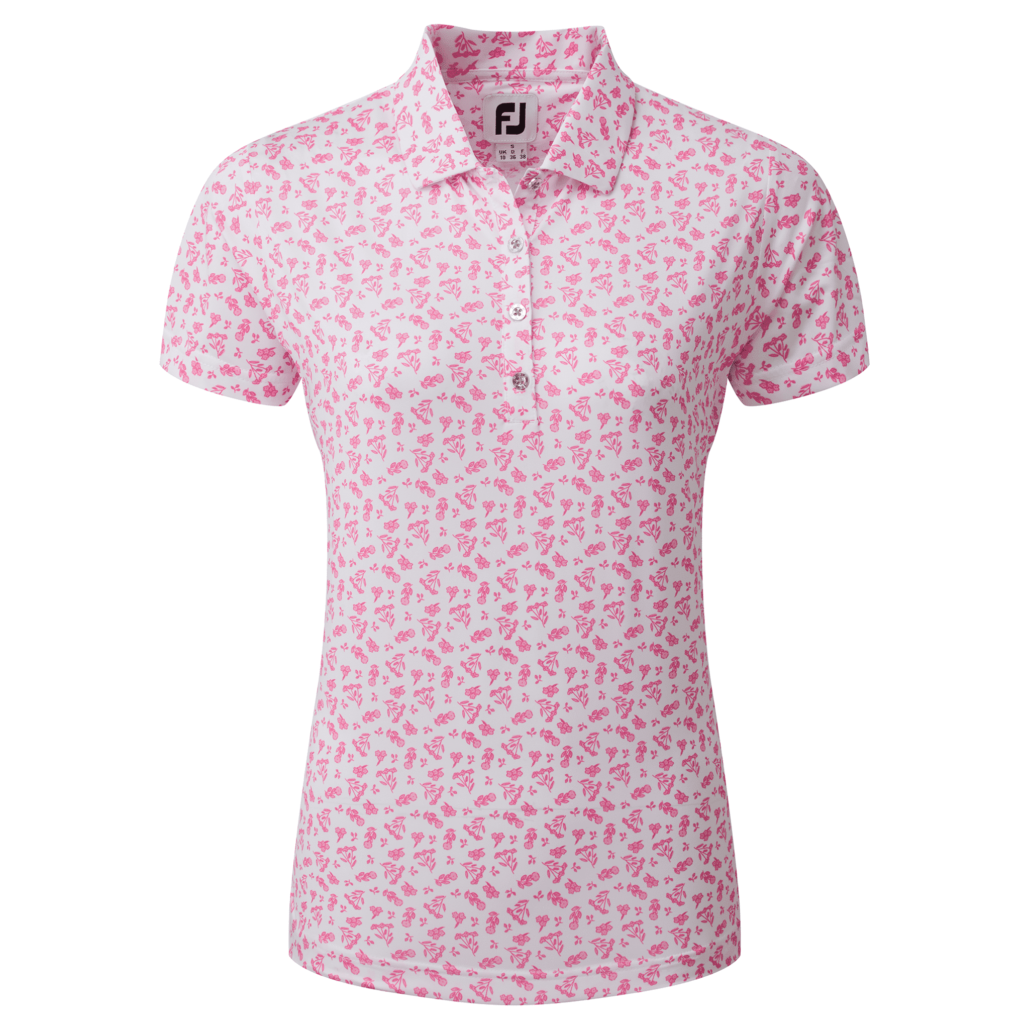 Footjoy Floral Print Poloshirt pro dámy