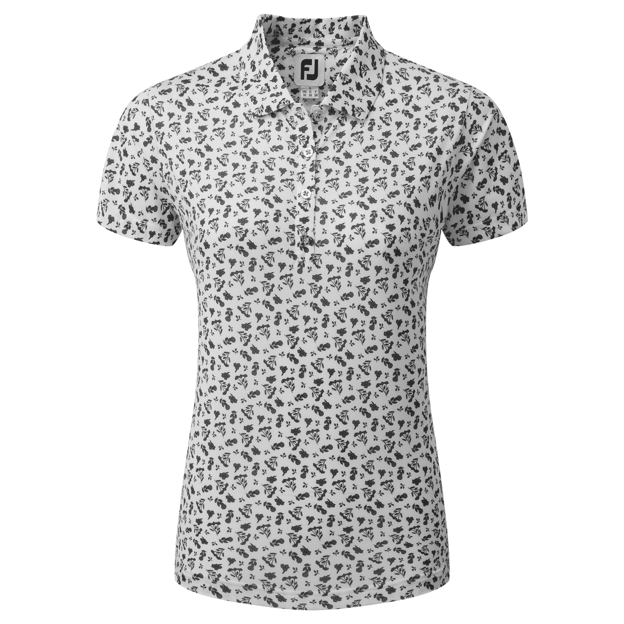 Footjoy Floral Print Poloshirt pro dámy