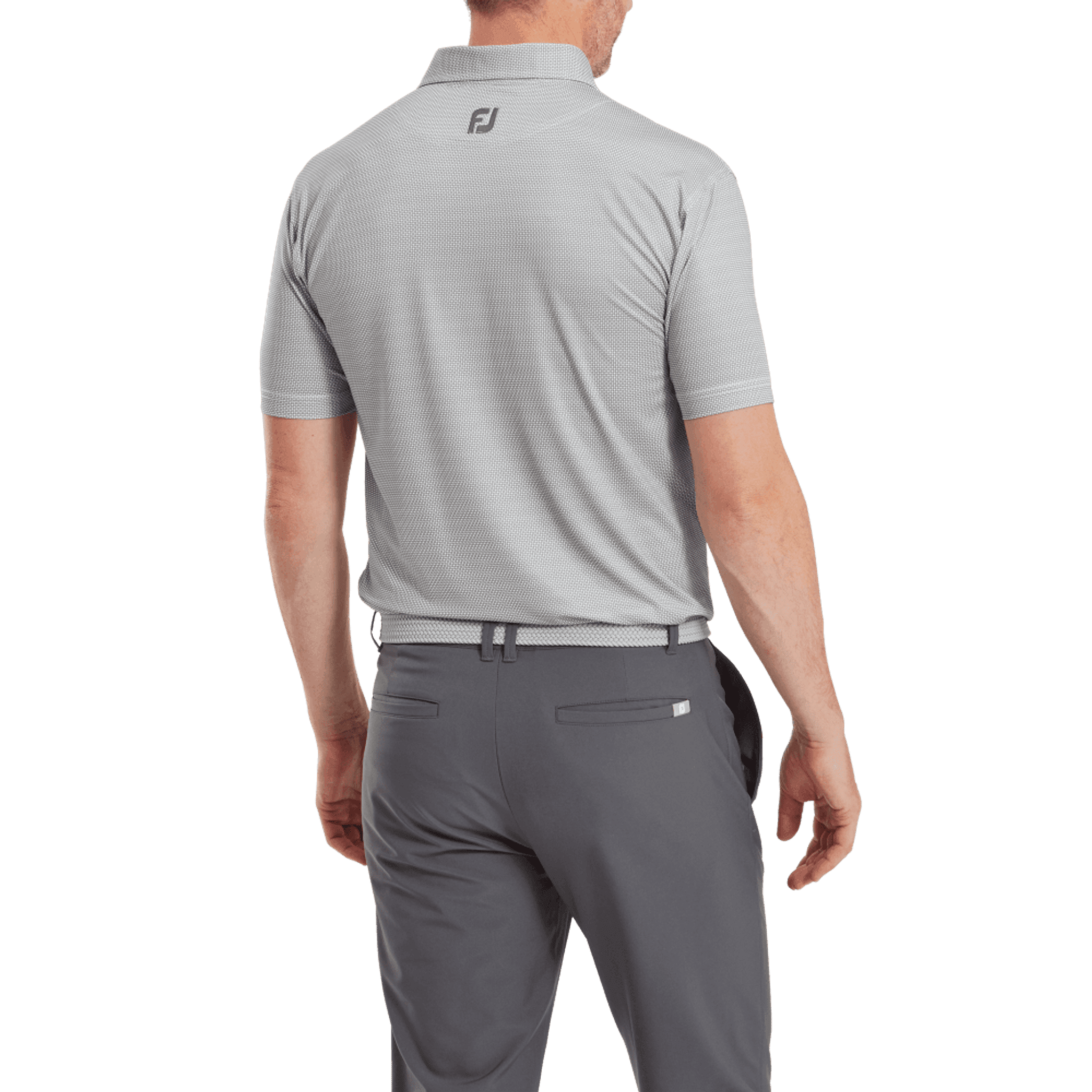 Footjoy Octagon Print Lisle Polokošile Pánská