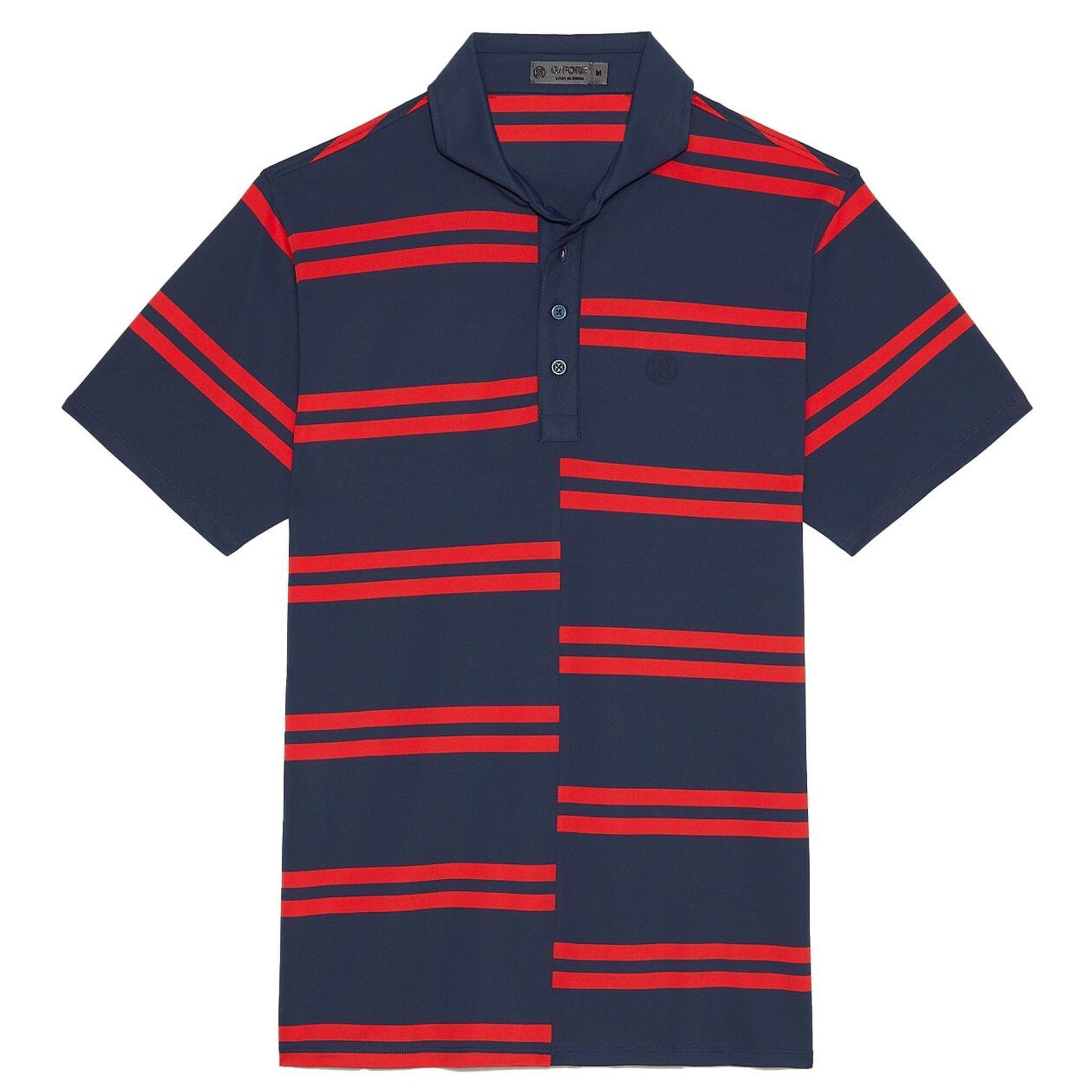 GFORE Offset Stripe Tech Piqué Slim Fit Poloshirt pro muže