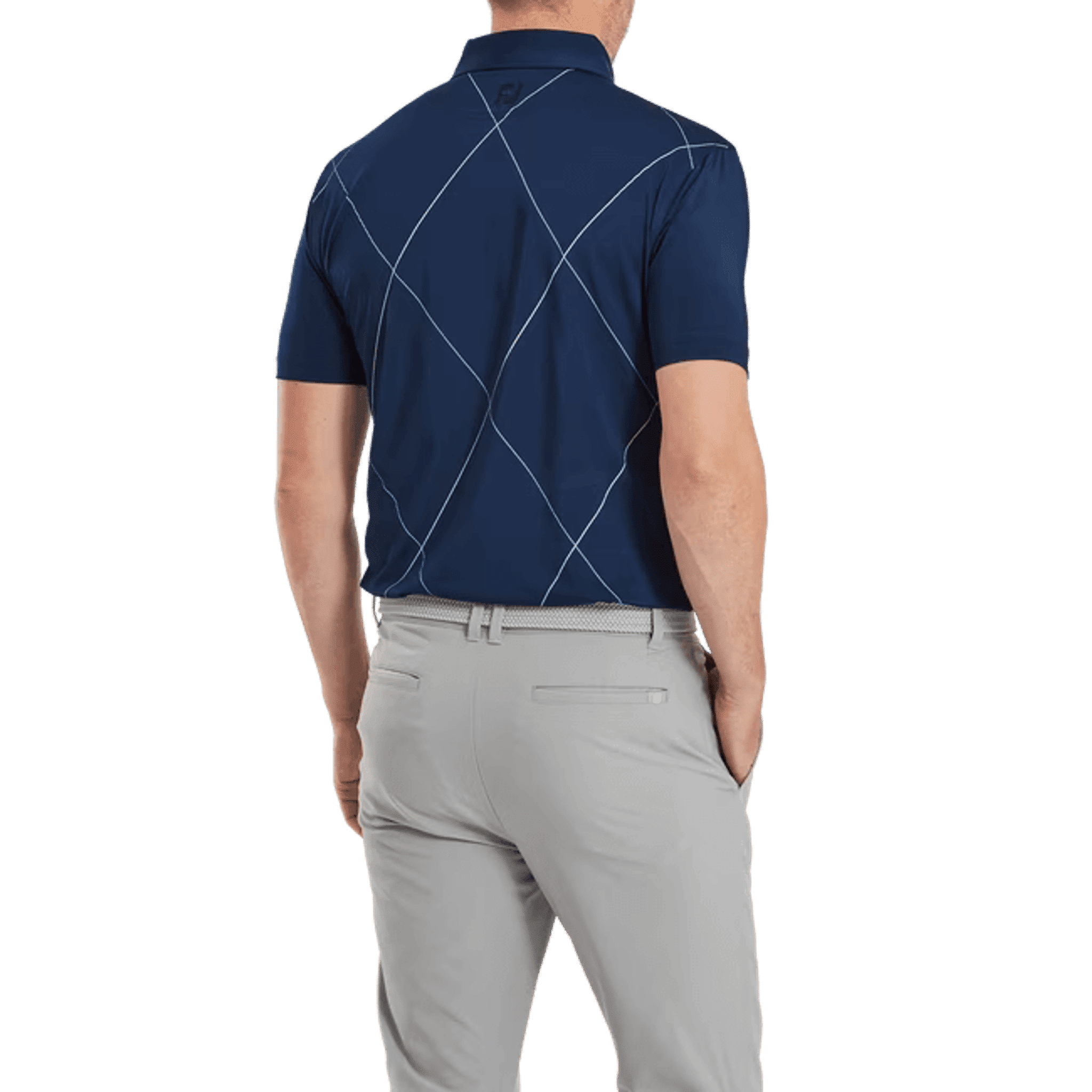 Footjoy Raker Print Lisle Polokošile Pánská