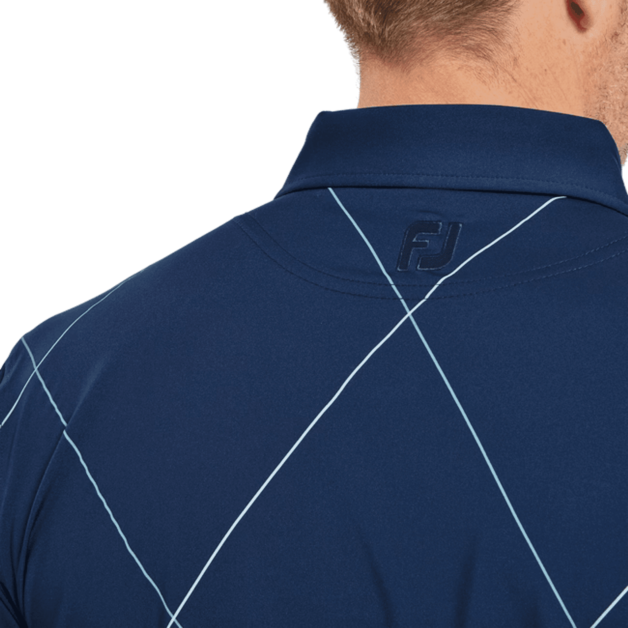 Footjoy Raker Print Lisle Polokošile Pánská