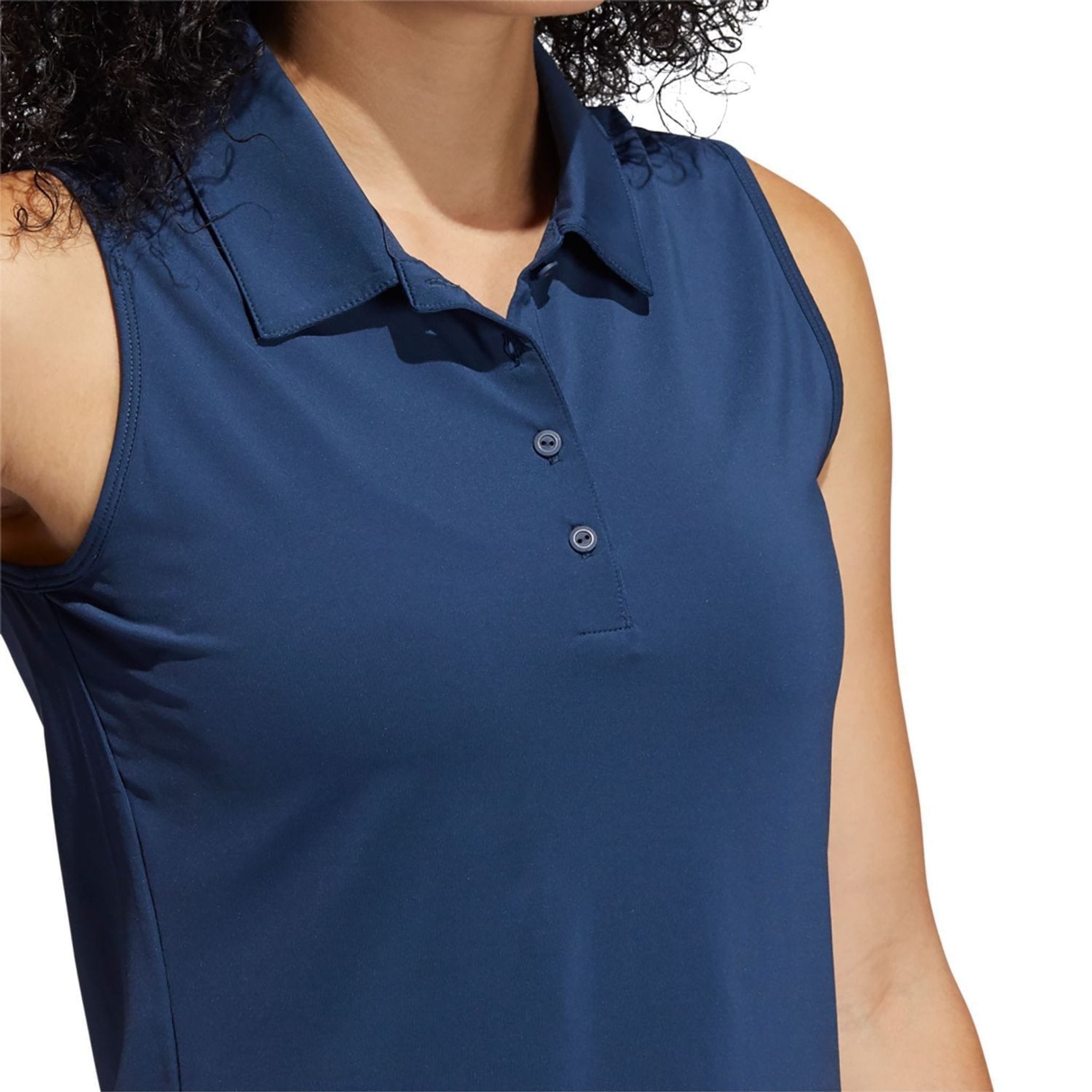 Adidas Solid Poloshirt ärmellos Damen