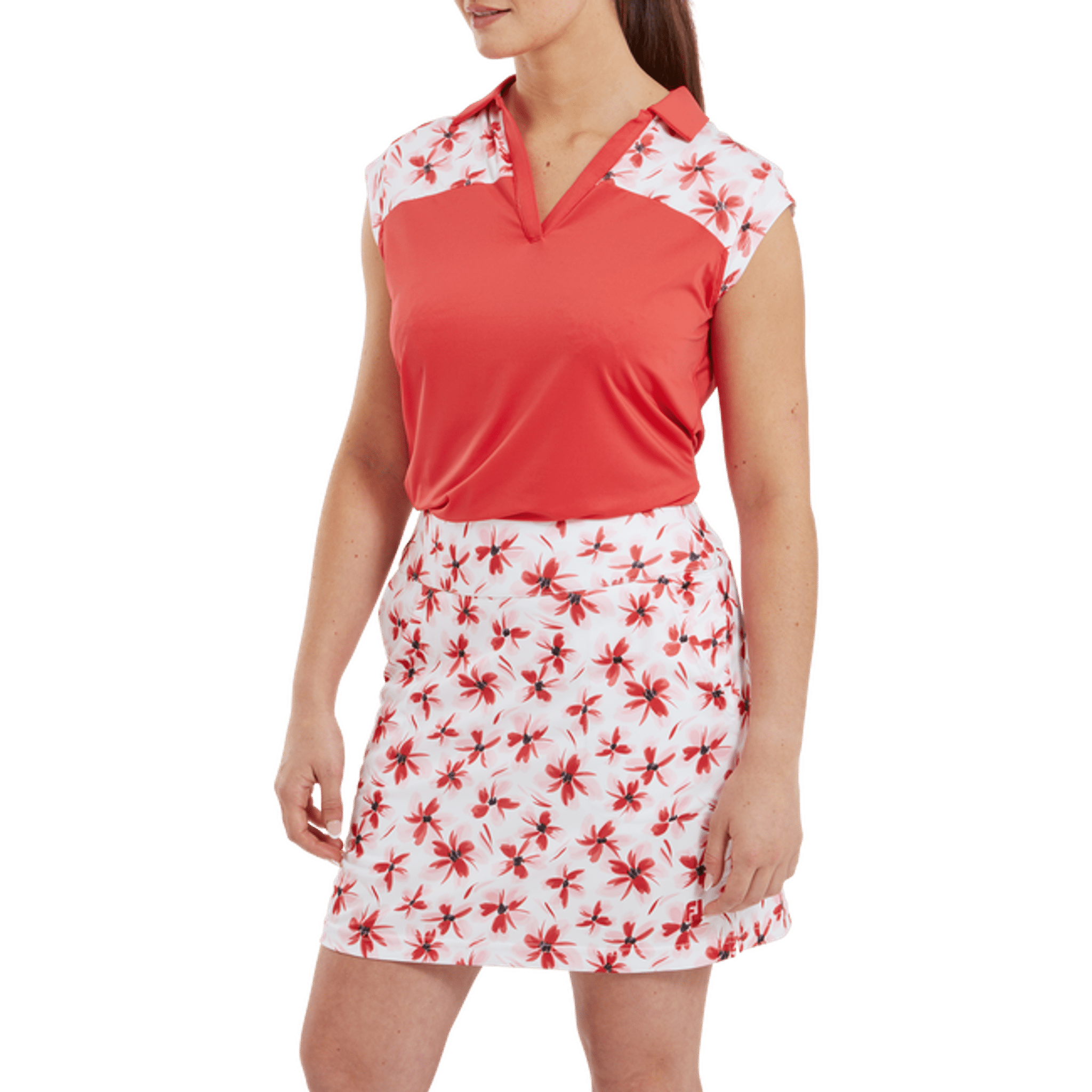 Footjoy Floral Print Knit Skort pro dámy