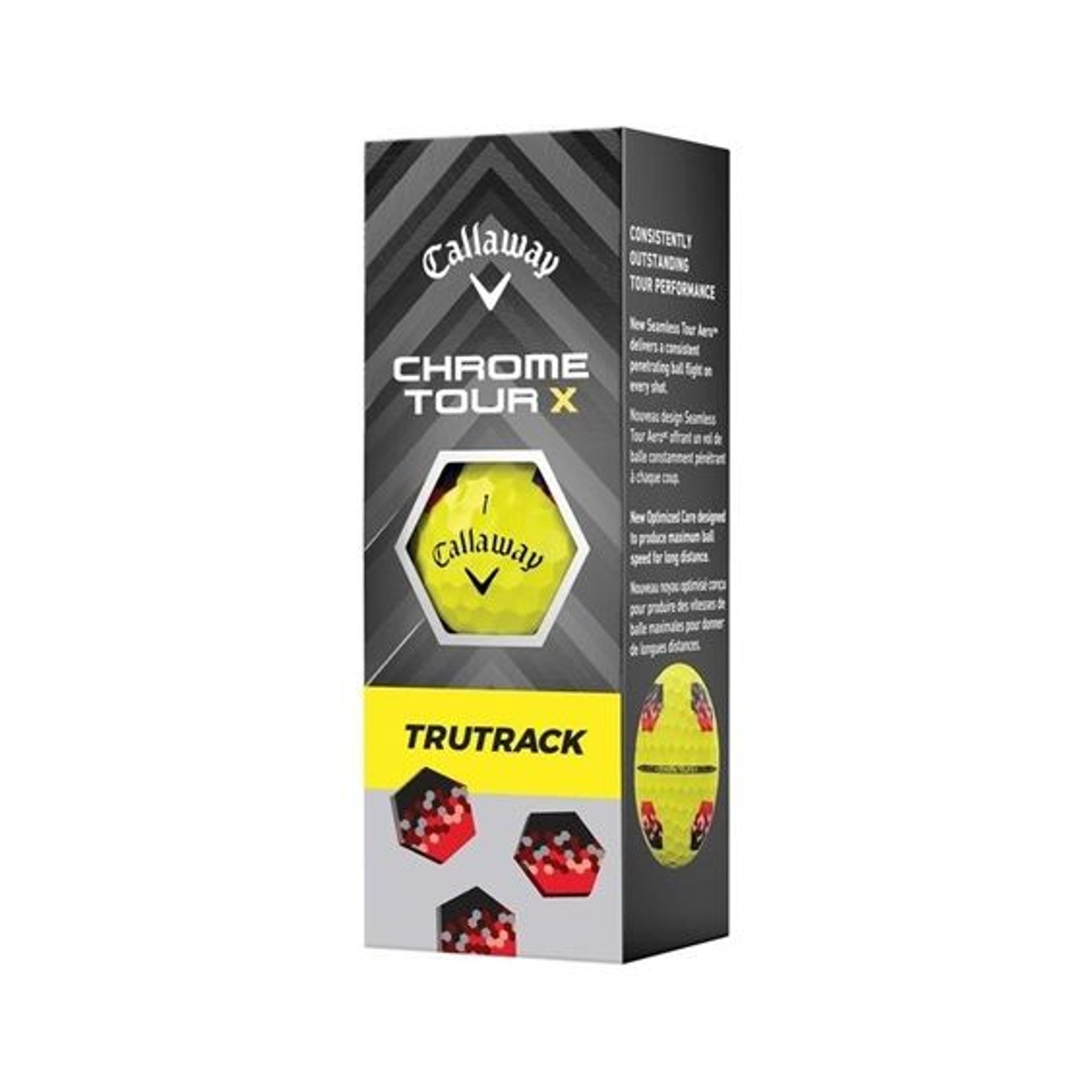 Callaway Chrome Tour X TruTrack [12 kusů] golfové míčky (2024)