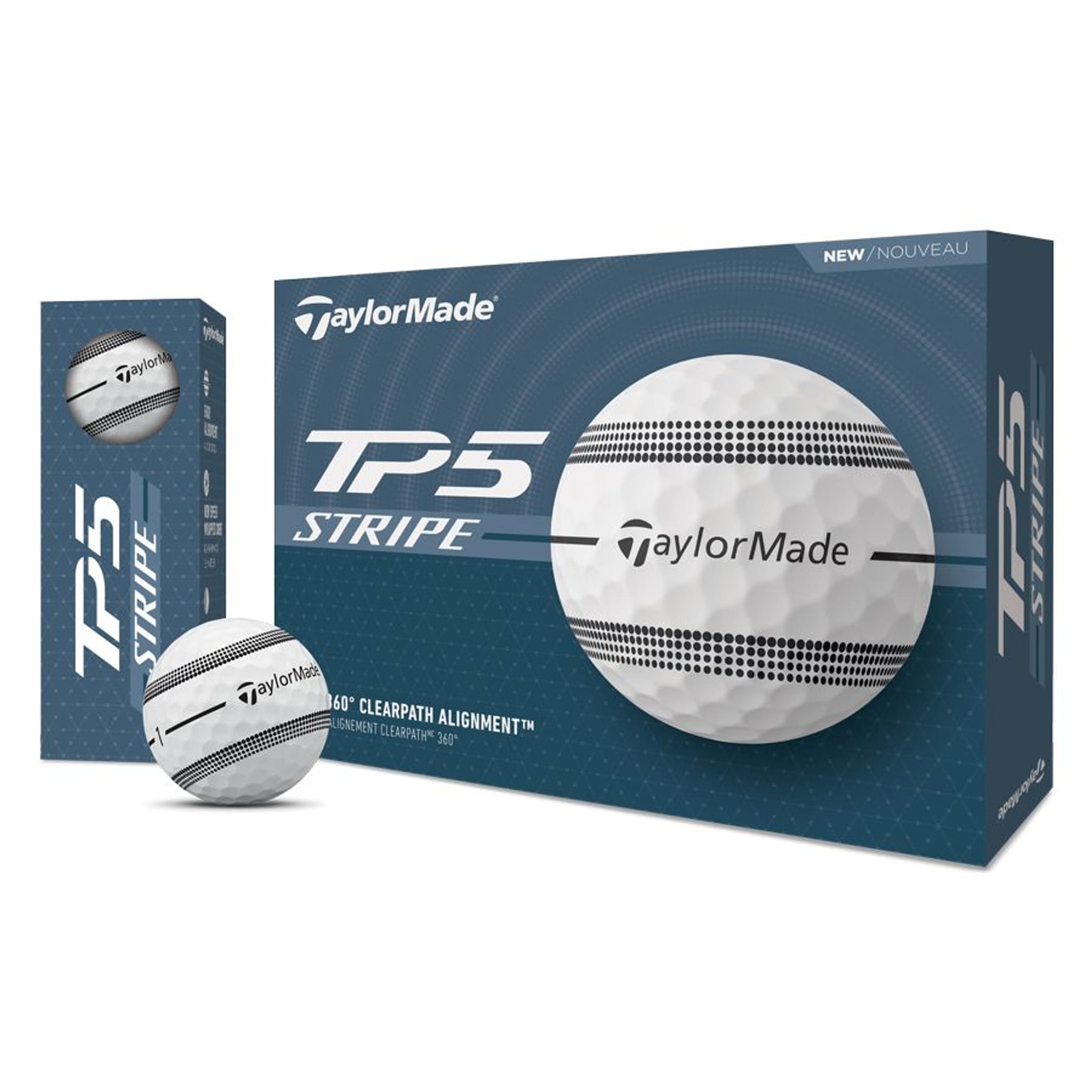 TaylorMade TaylorMade TP5 Clear Stripe golfové míčky