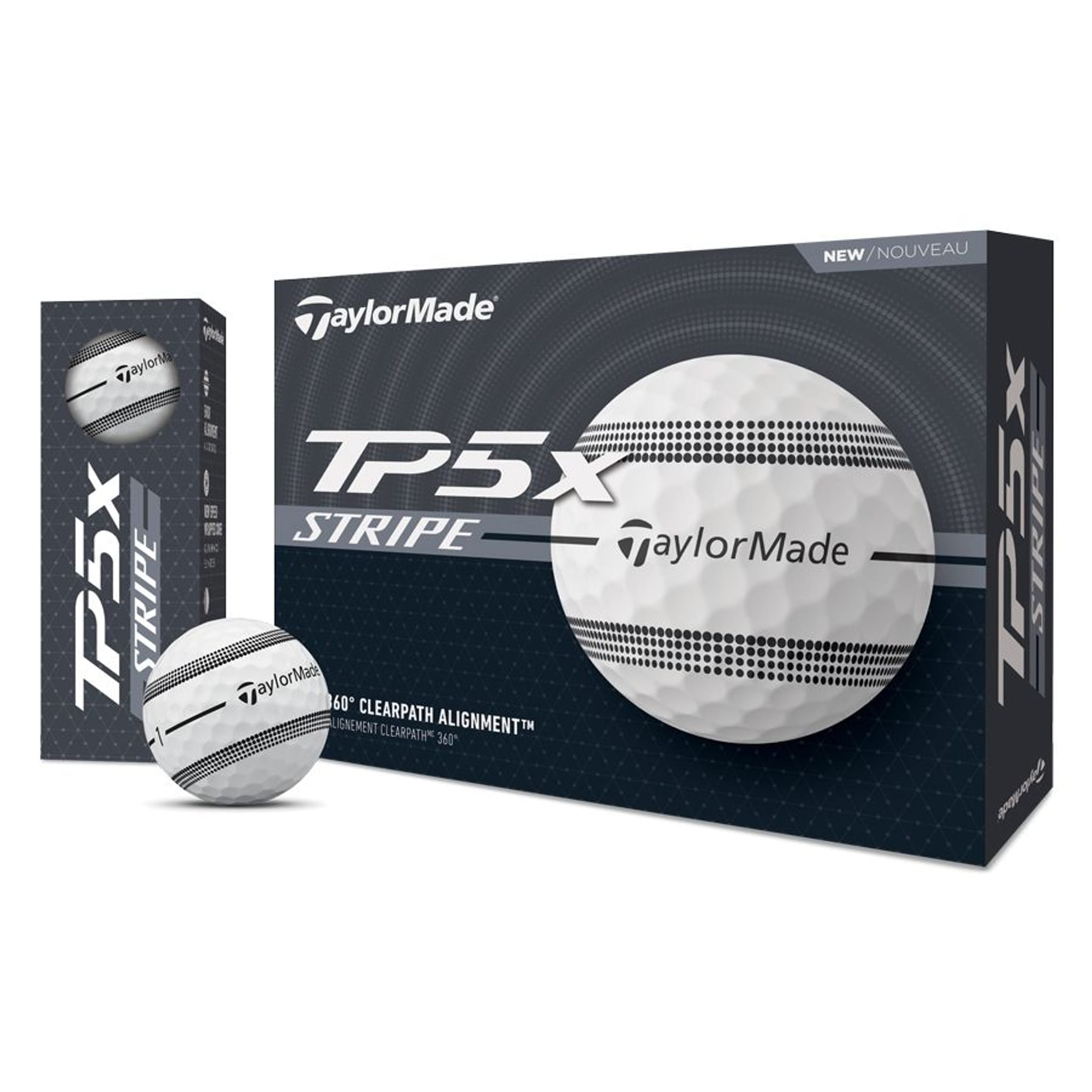 TaylorMade TaylorMade TP5x Clear Stripe golfové míčky