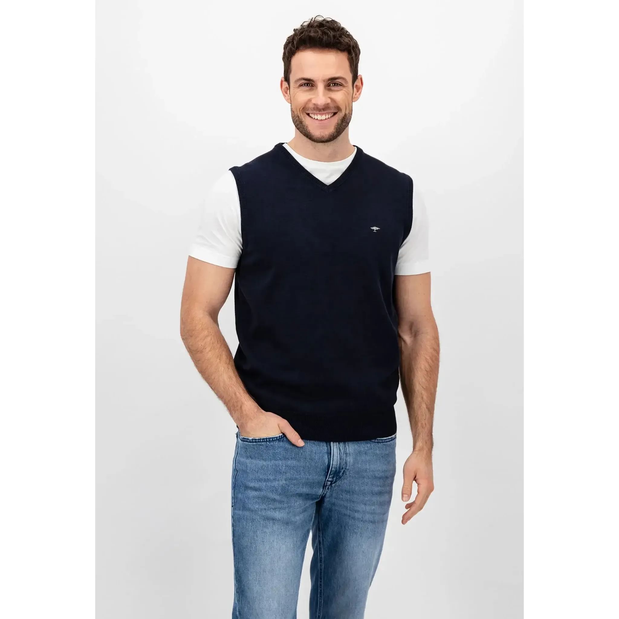 Fynch Hatton V-Neck Pullunder pro muže